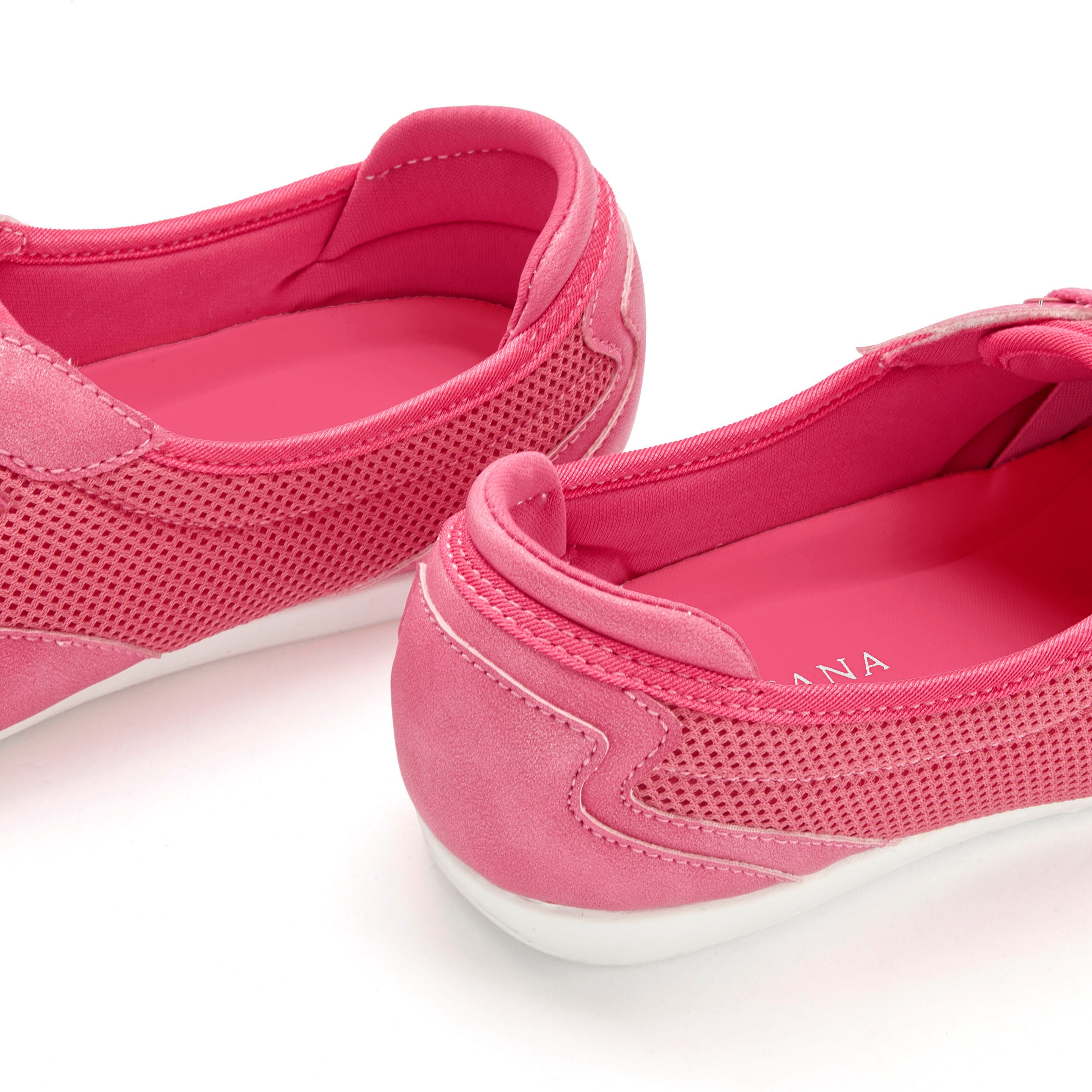 Lascana Sneakers Vrijetijdsschoen, lage schoen in modieuze mesh-look VEGAN