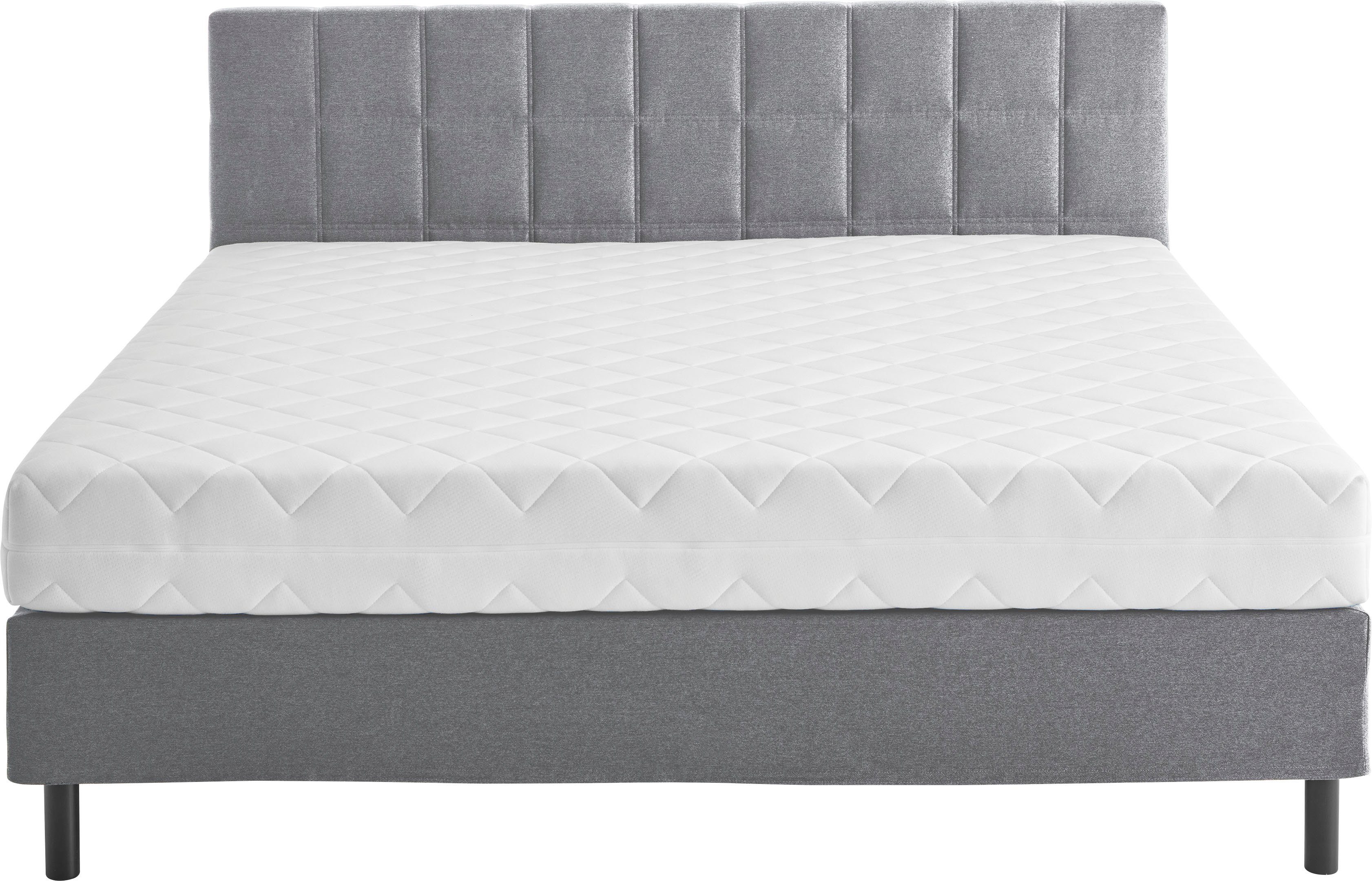 ATLANTIC home collection Boxspring NIKOLA Massief houten poten, met/zonder matras, verkrijgbaar in H2 en H3