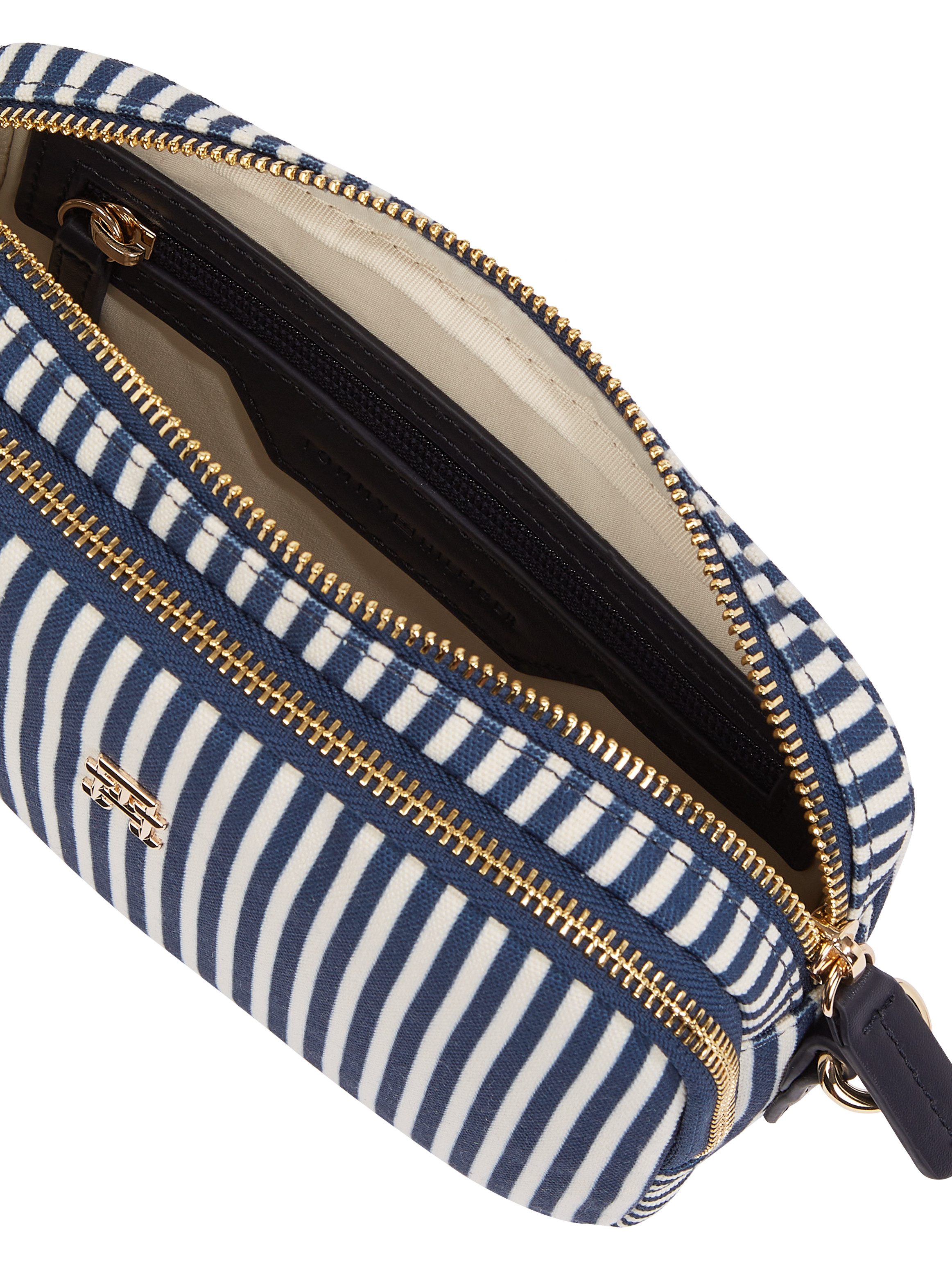 Tommy Hilfiger Camerazak POPPY SUMMER CAMERA BAG , dames schoudertas, handtas, minibag met strepen