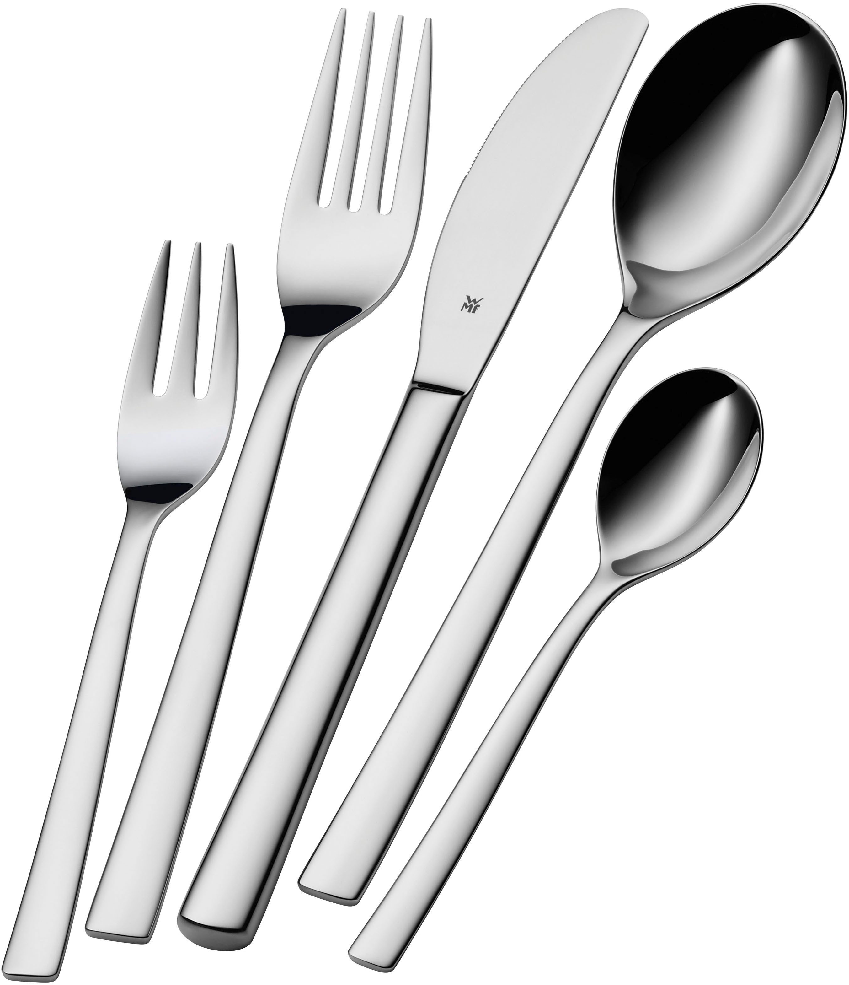 WMF Bestekset PALERMO Monobloc-messen, ergonomisch, gesmede messen, golfsnede (set, 30-delig)