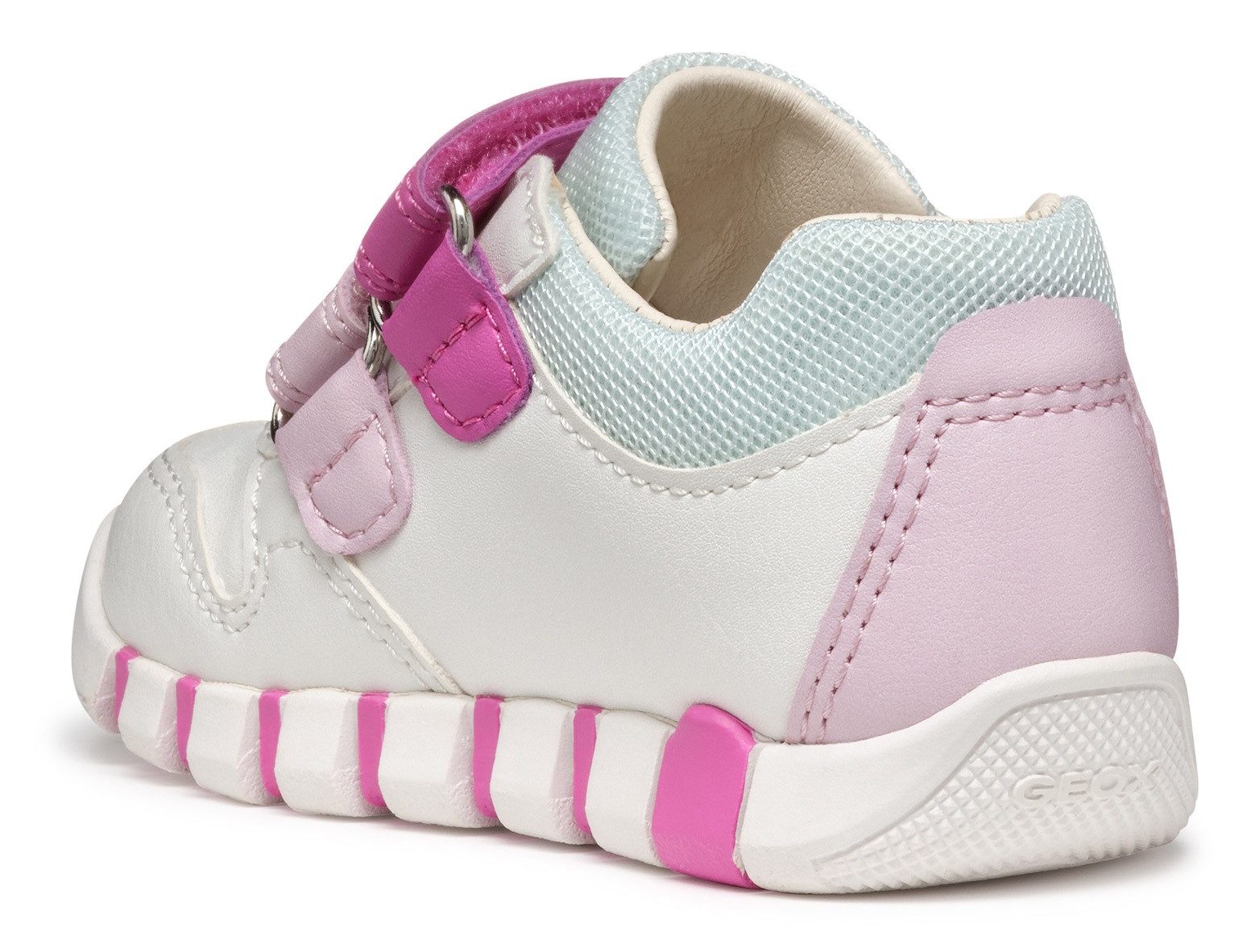 Geox Babyschoentjes B IUPIDOO GIRL , sneakers, klittenbandschoen, meisjes schoen met grote ster op de hiel