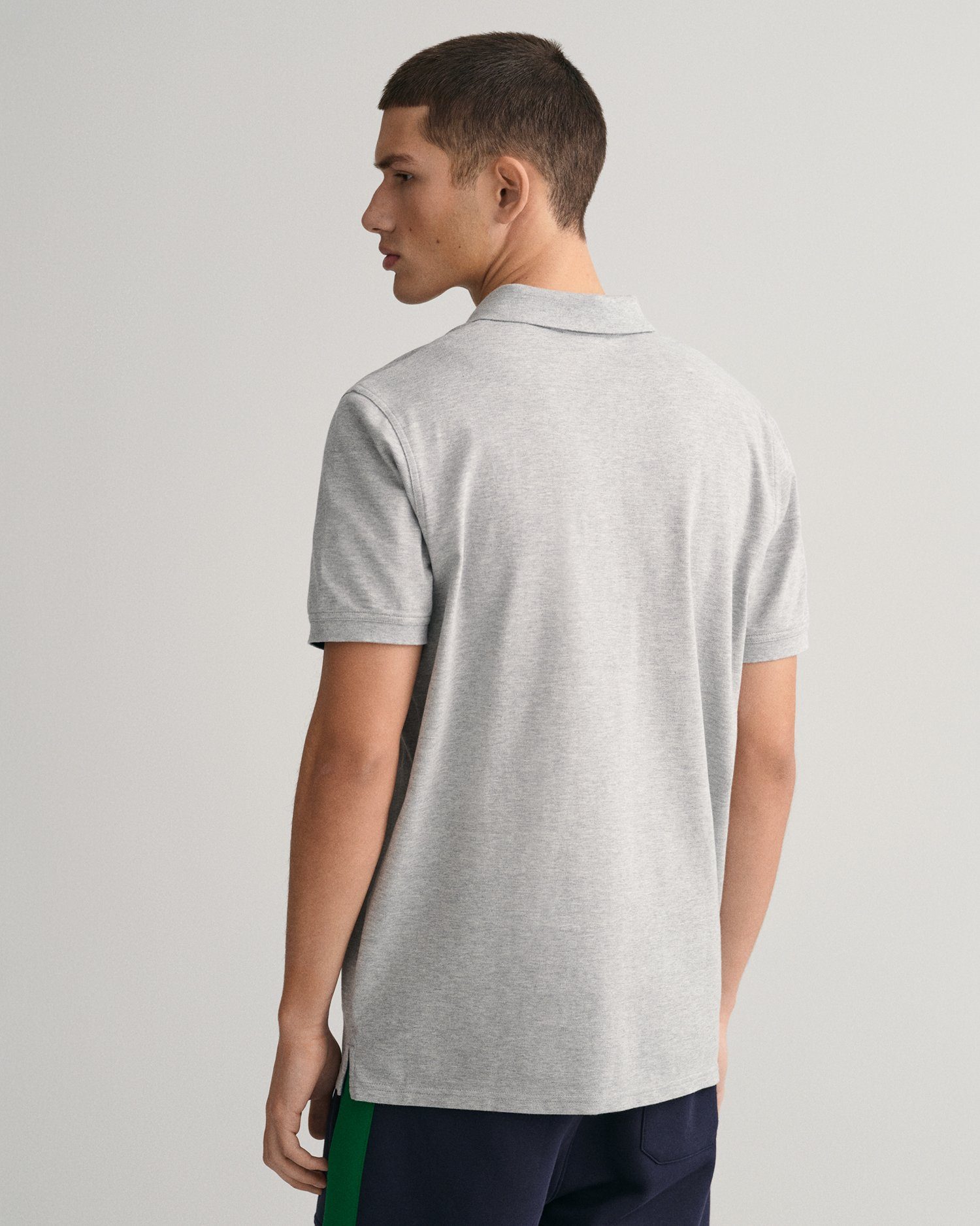 Gant Poloshirt REG CONTRAST PIQUE SS RUGGER met contrastkleurige inzetten