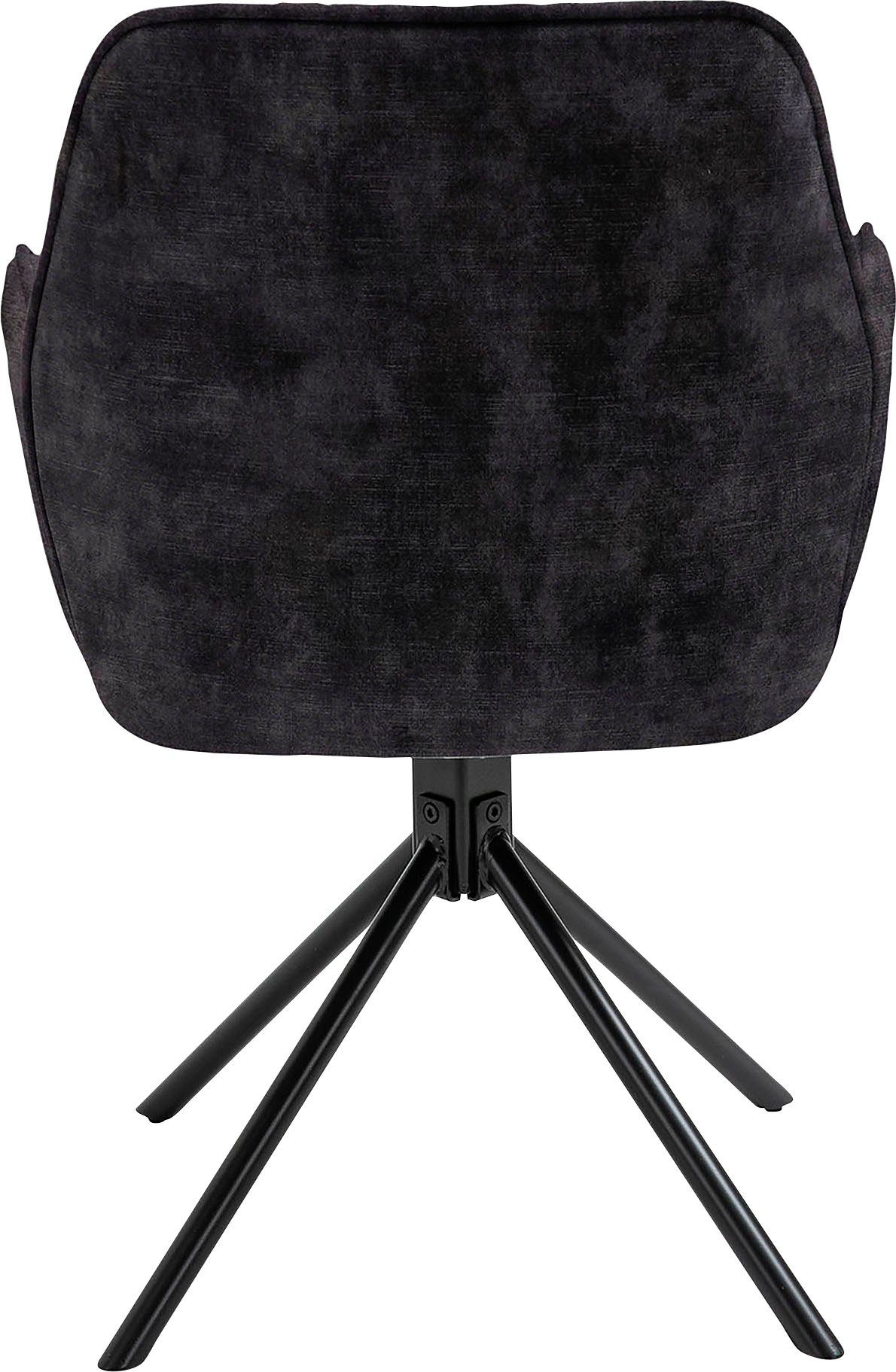 byLIVING Eetkamerstoel Blair set van 2, 360° draaibaar, gezellige fauteuil, verschillende stoffen (set, 2 stuks)