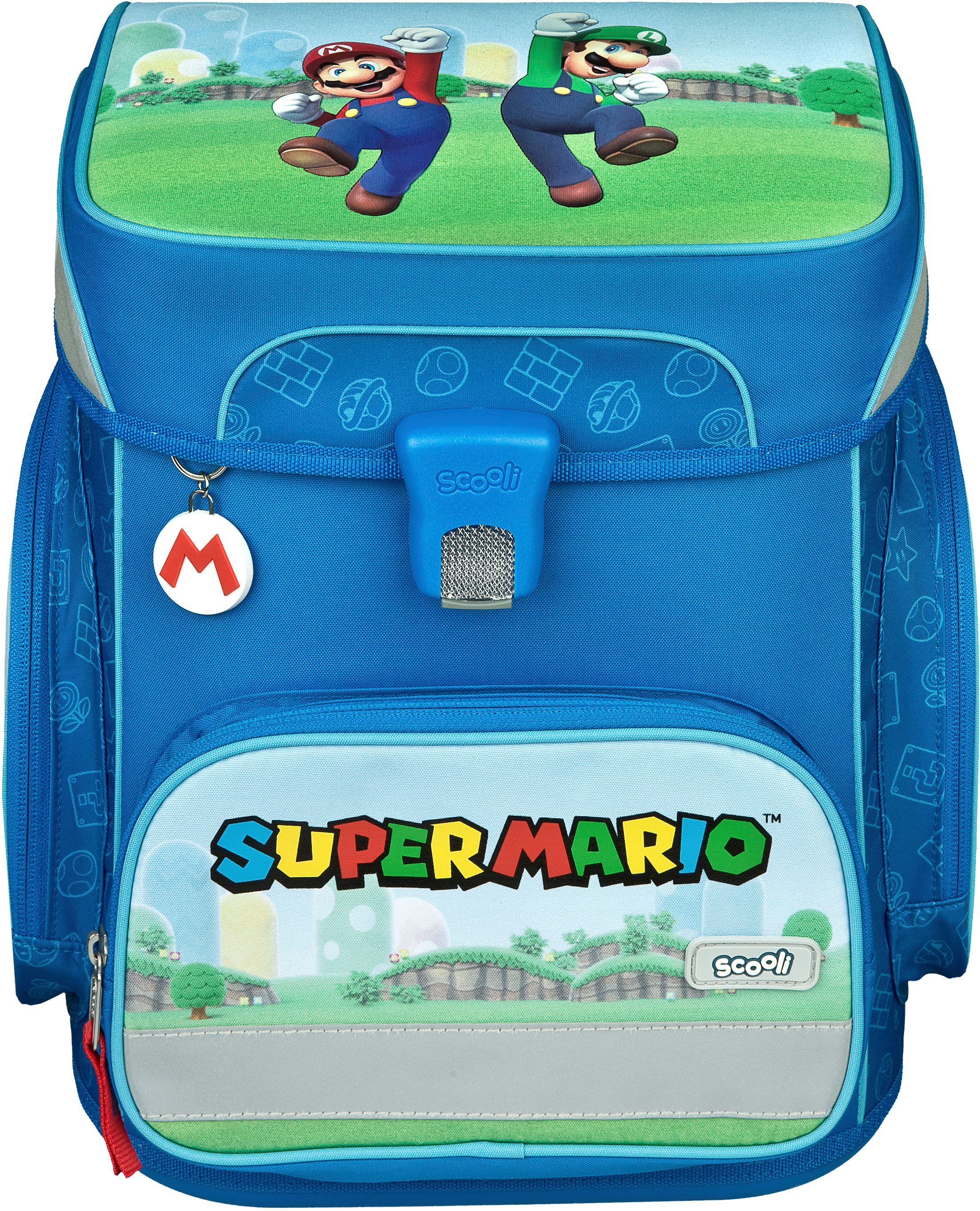 Scooli Schooltas EasyFit, Super Mario (set, 5-delig)