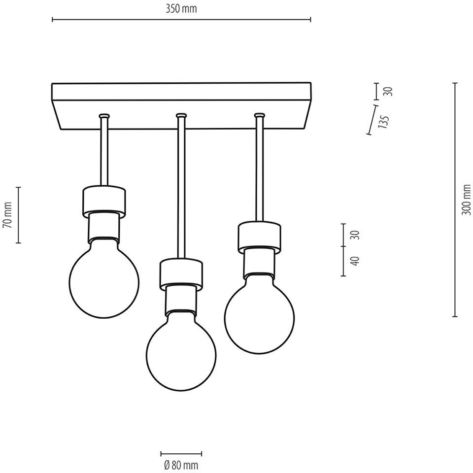 BRITOP LIGHTING Plafondlamp CHANDELLE (1 stuk)