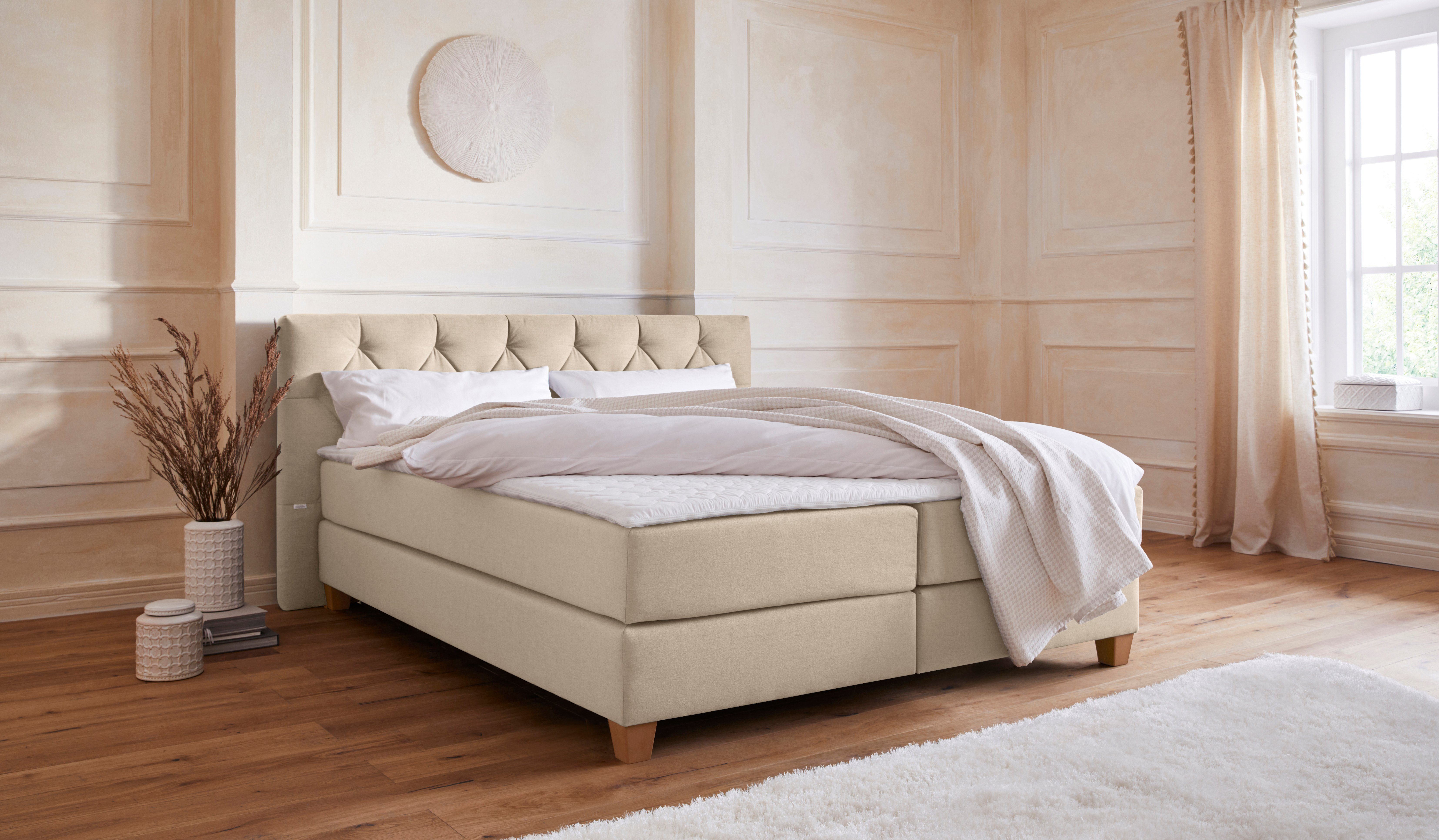 Guido Maria Kretschmer Home&Living Boxspring Harmones in 3 breedten, 3 matrassoorten, hardheid ook te combineren met 1 matras in h2 en 1 matras in h3, incl. topmatras