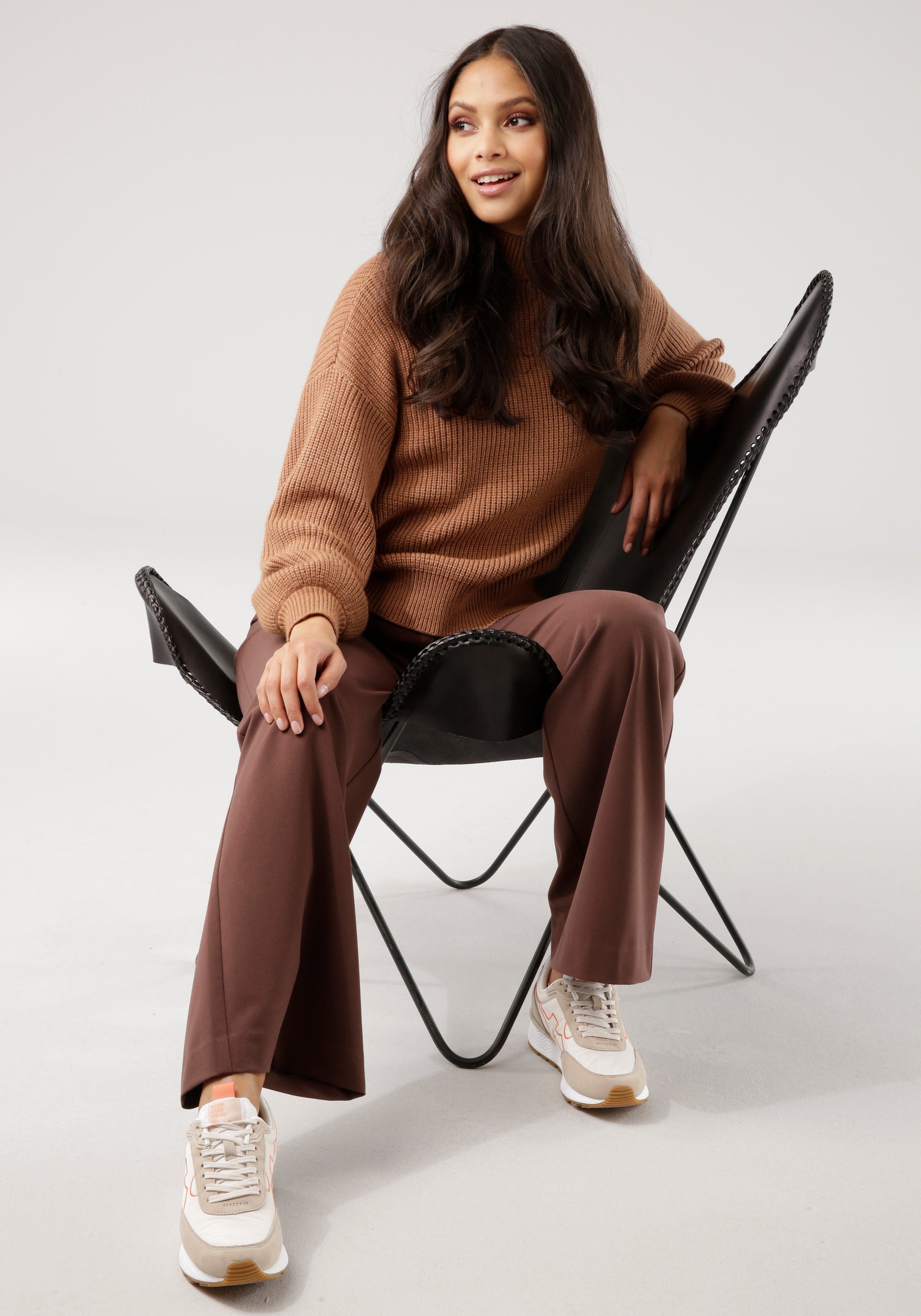 Tamaris Pantalon met wijde pijpen