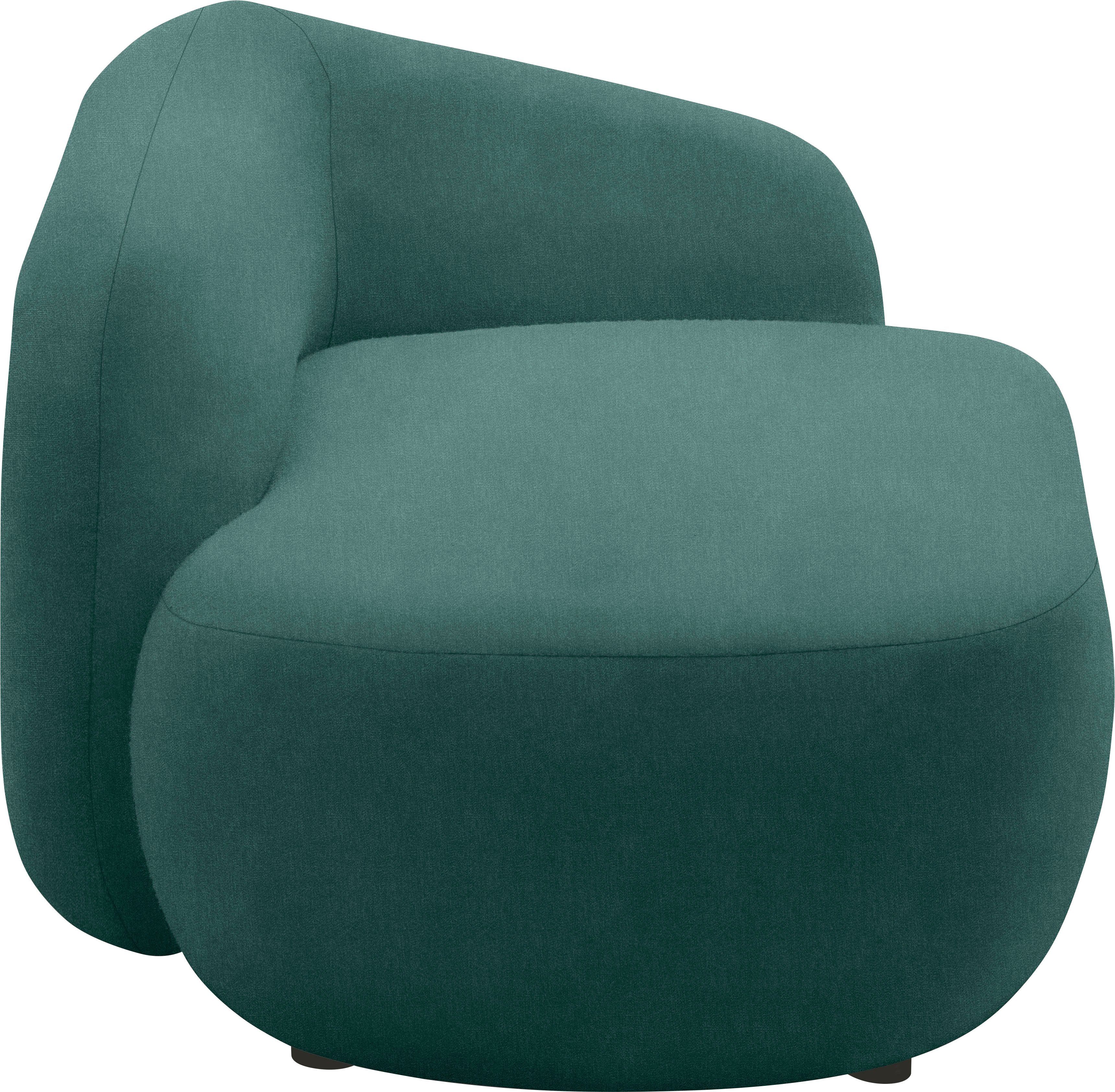 andas Récamier Björnar incl. reversible-sierkussen: bloemmotief, resp. uni, Binnenvering, armleuning links of rechts naar keuze, B/D/H: 183x105x75 cm