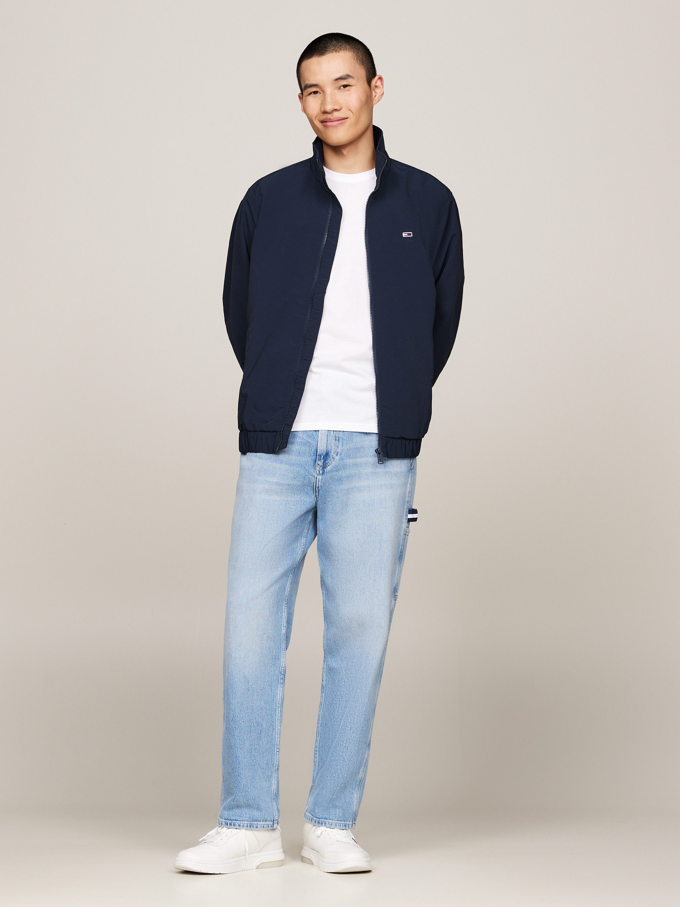 Tommy Jeans Plus Jack in collegestijl TJM ESSENTIAL JACKET EXT Grote maten en logo-borduurwerk