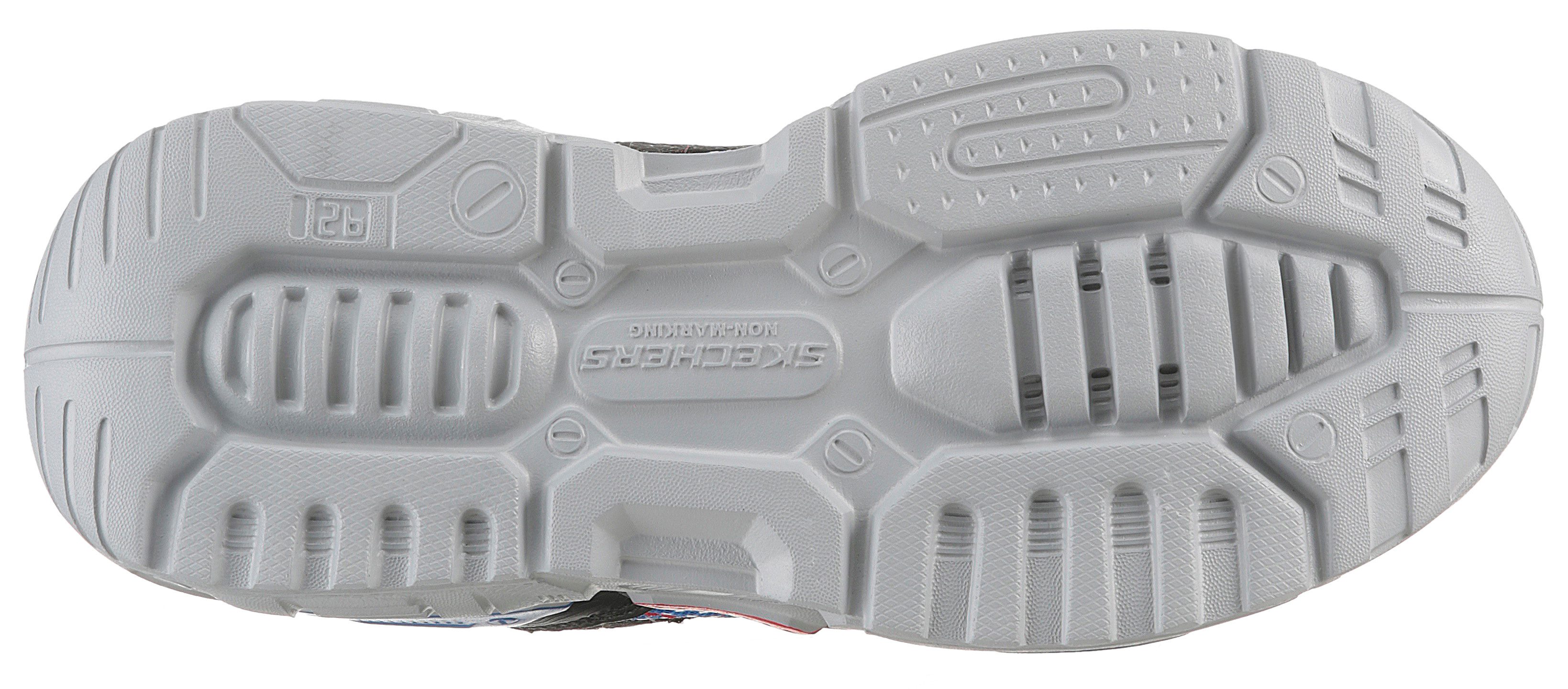Skechers Slip-on sneakers TURBO-FUSE LIGHTS , blink schoen met draaivergrendeling, maat sjabloon om te downloaden