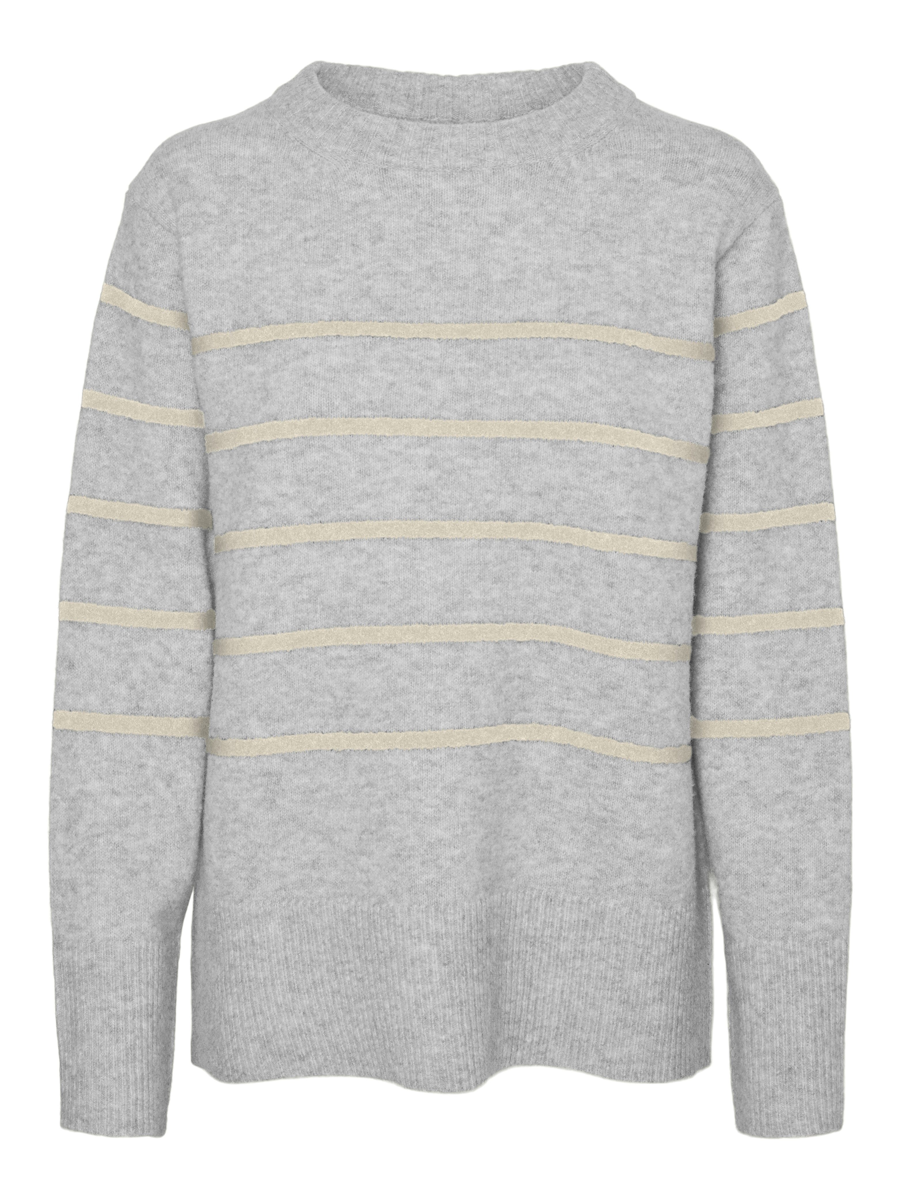 Vero Moda Gebreide trui VMFLAWLESS LS O-NECK PULLOVER GA NOOS