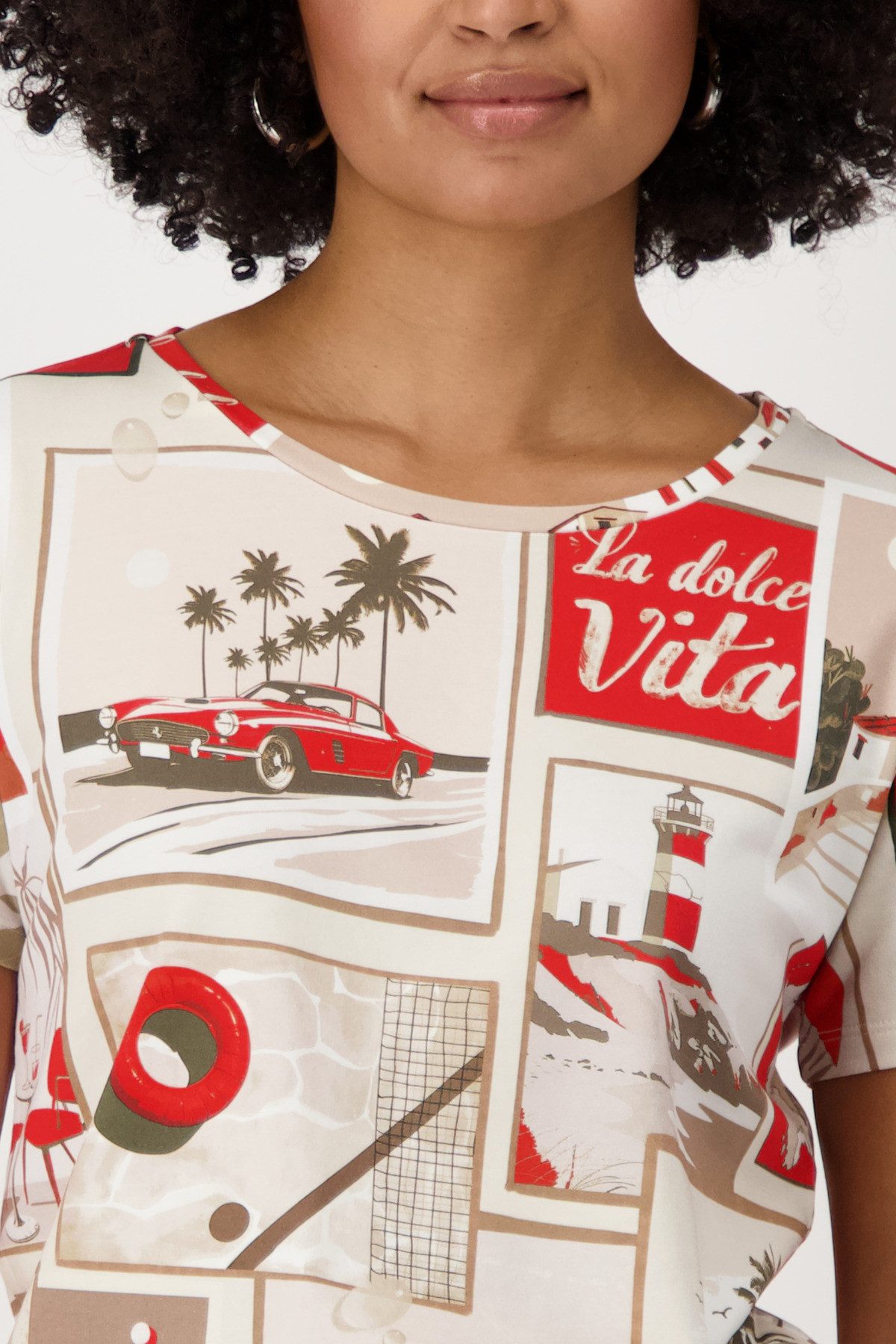 Monari Shirt met ronde hals Met een ronde hals