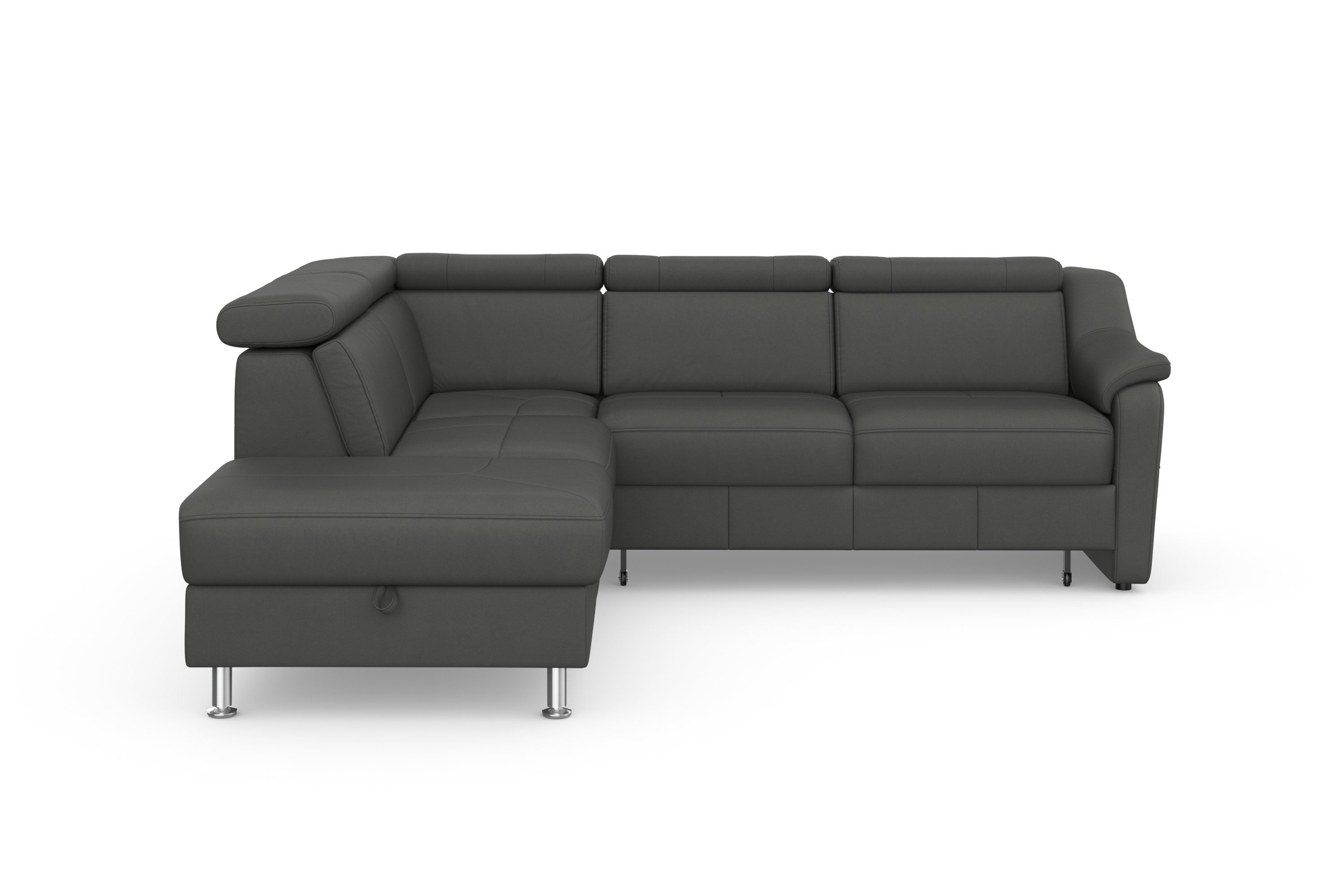 sit&more Hoekbank Freetown L-vorm met verstelbare hoofdsteun en comfortabele binnenvering