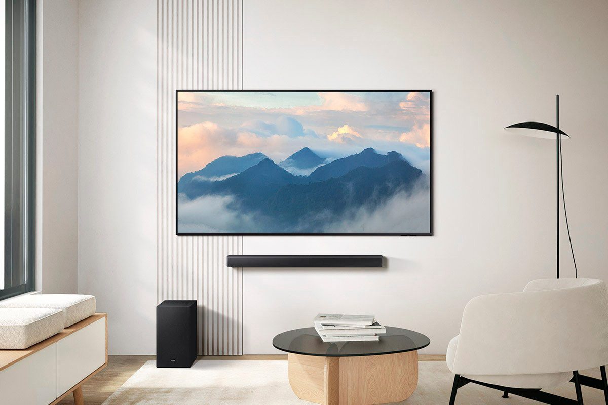 Samsung Soundbar HW-B760GF soundbar 5.1-kanaals geluidsysteem, dolby 5.1 kanaal, dts virtual:x, adaptief geluid