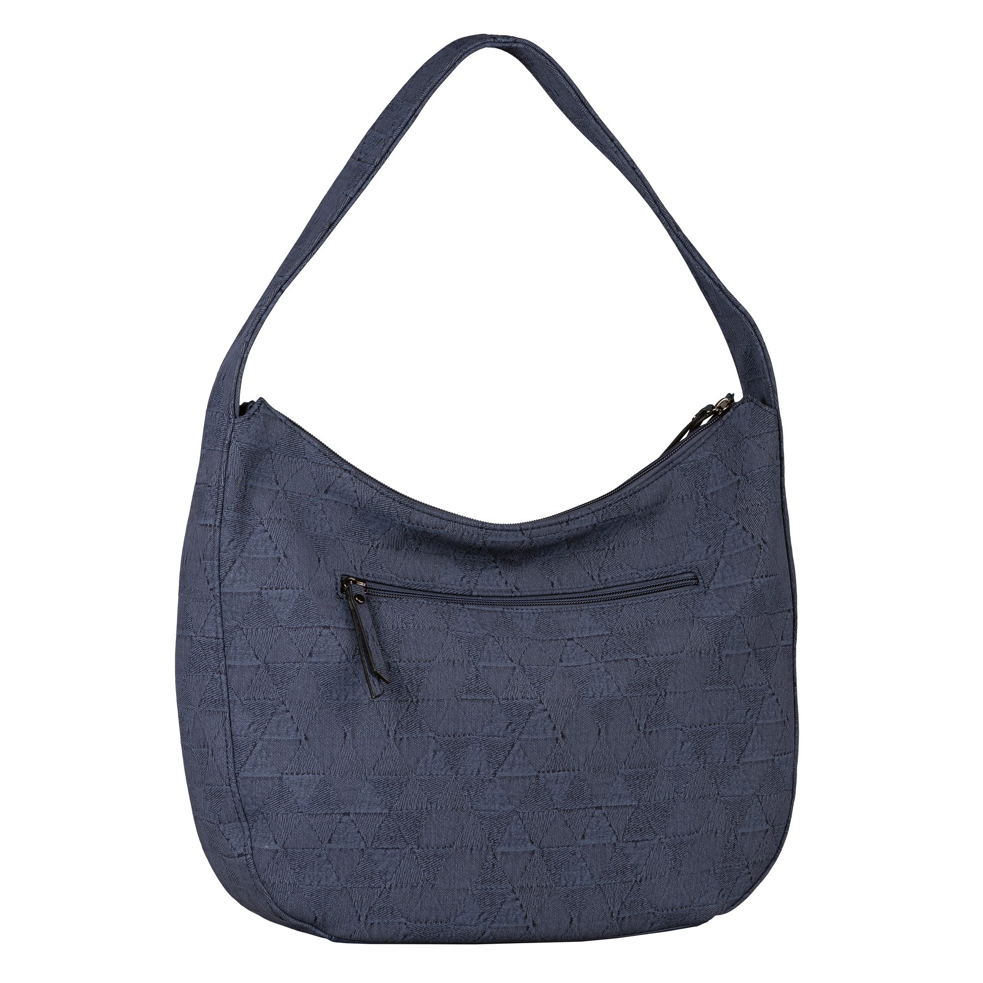 Tom Tailor Hobo-tas Carrie van realistisch uitziend denim jacquard op zacht imitatieleer