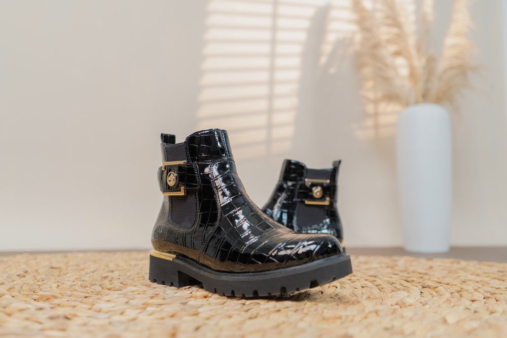 Remonte Chelsea-boots blokhak, laarzen, enkellaars met praktische binnenrits