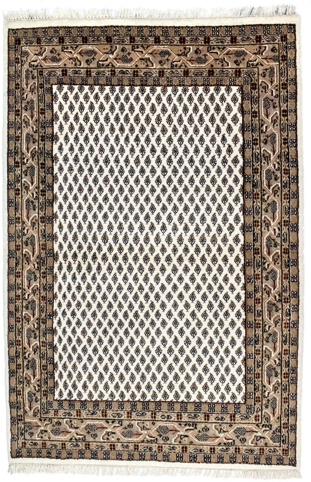 morgenland Wollen kleed Mir vloerkleed Assona wollen vloerkleden maat 120 cm x 180 cm x 8 mm beige