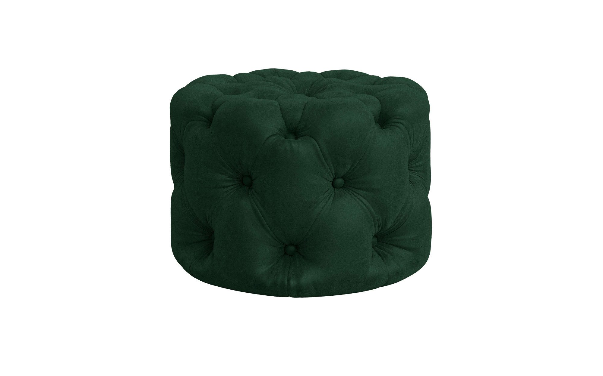 Places of Style Hocker FOLLINA Beklede poef met klassieke Chesterfield-knopafwerking