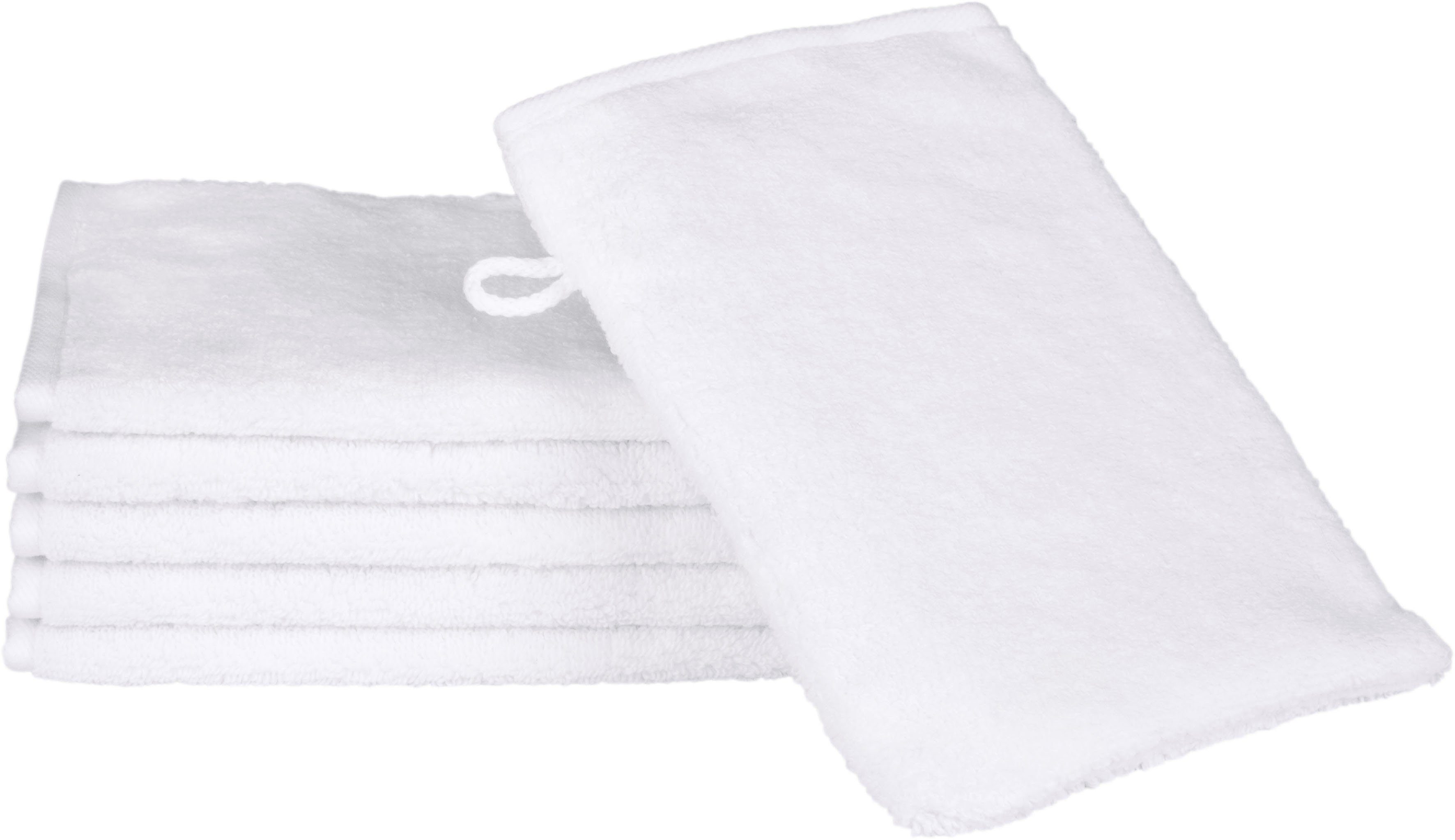 ROSS Washandje Sensual Skin met aloë vera-olie veredeld (6 stuks) badmatten & textiel wit