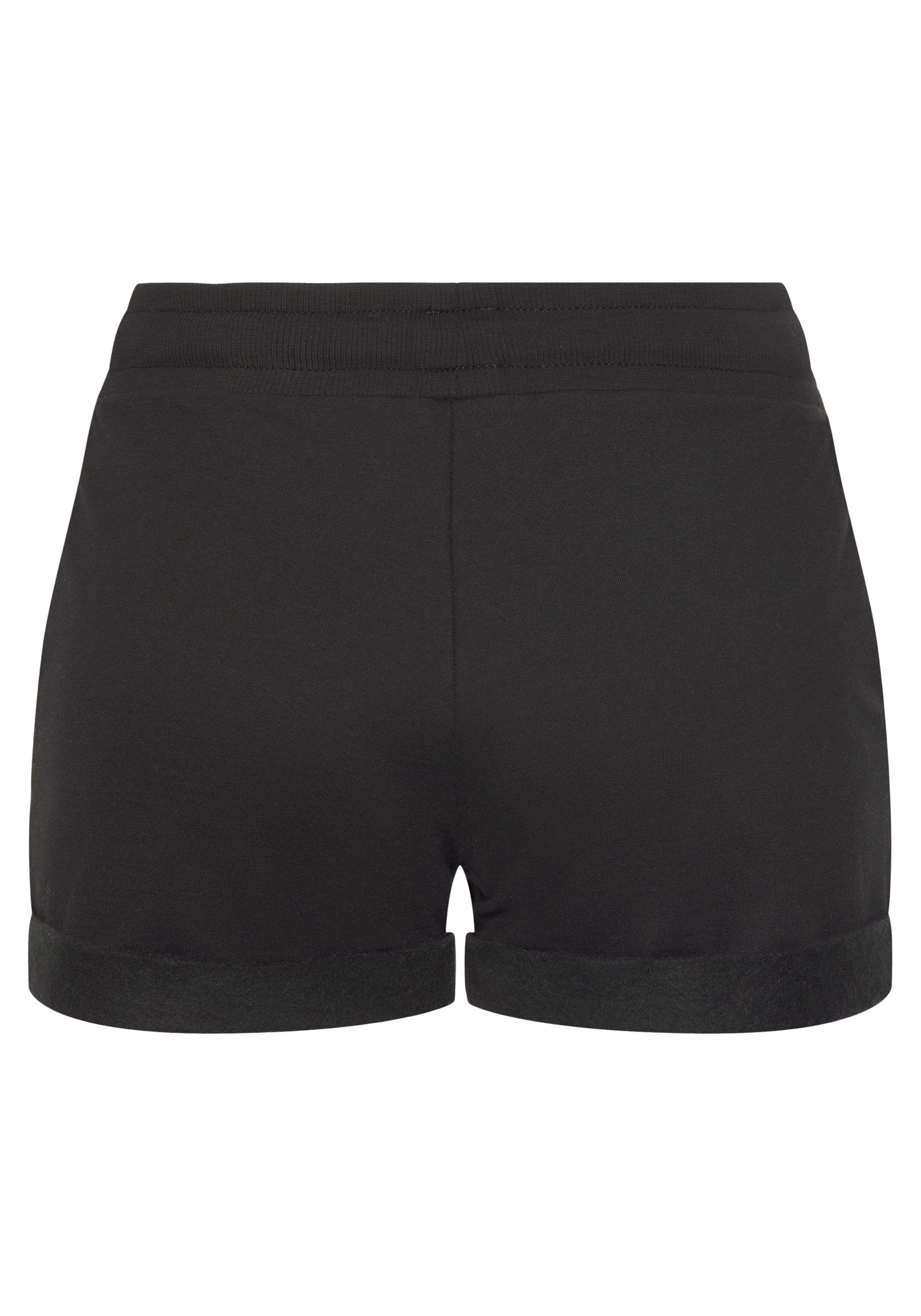 Lascana Short met ribboorden en omslagzoom