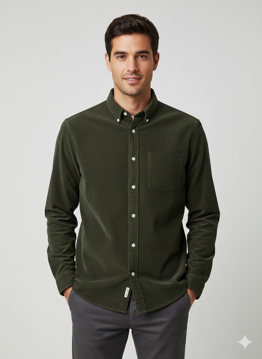 SELECTED HOMME Overhemd met lange mouwen SLHREG-DAN CORD SHIRT LS