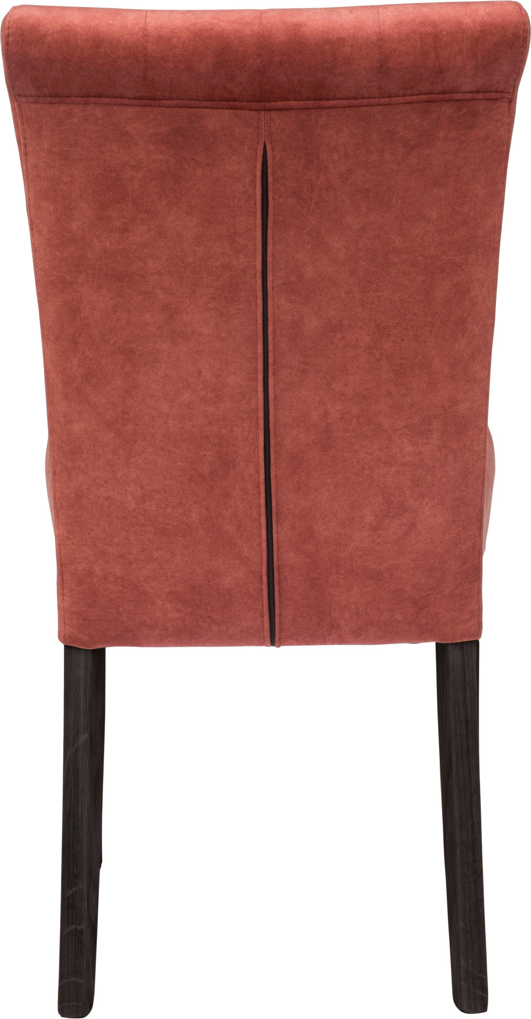 Home affaire Eetkamerstoel Queen BESTSELLER Gestoffeerde stoel met knoopdetails, set van 2, 4 of 6