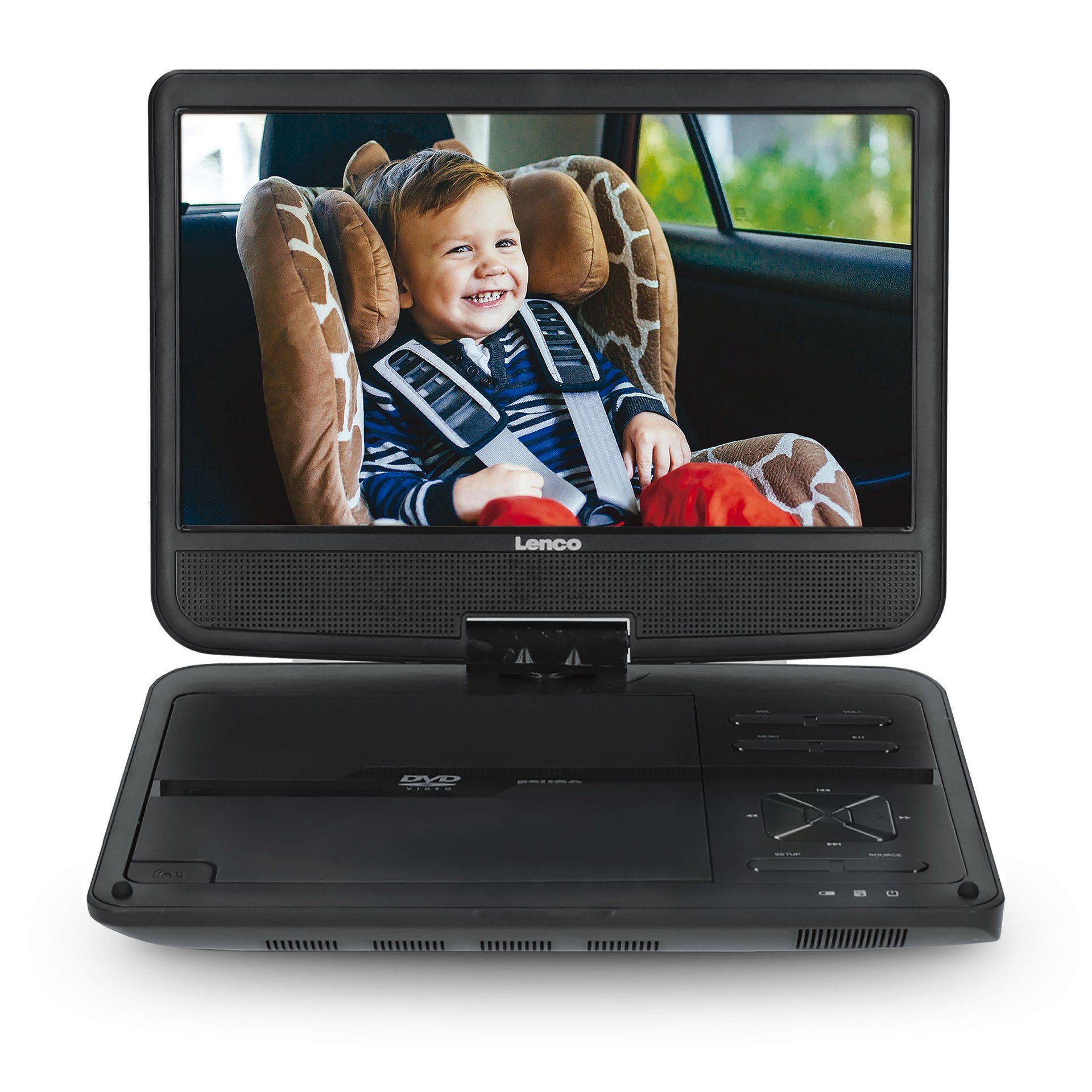 Lenco Draagbare DVD-speler DVP-1046 Tragbares 10 DVD-Player Set mit Doppellaufwerk