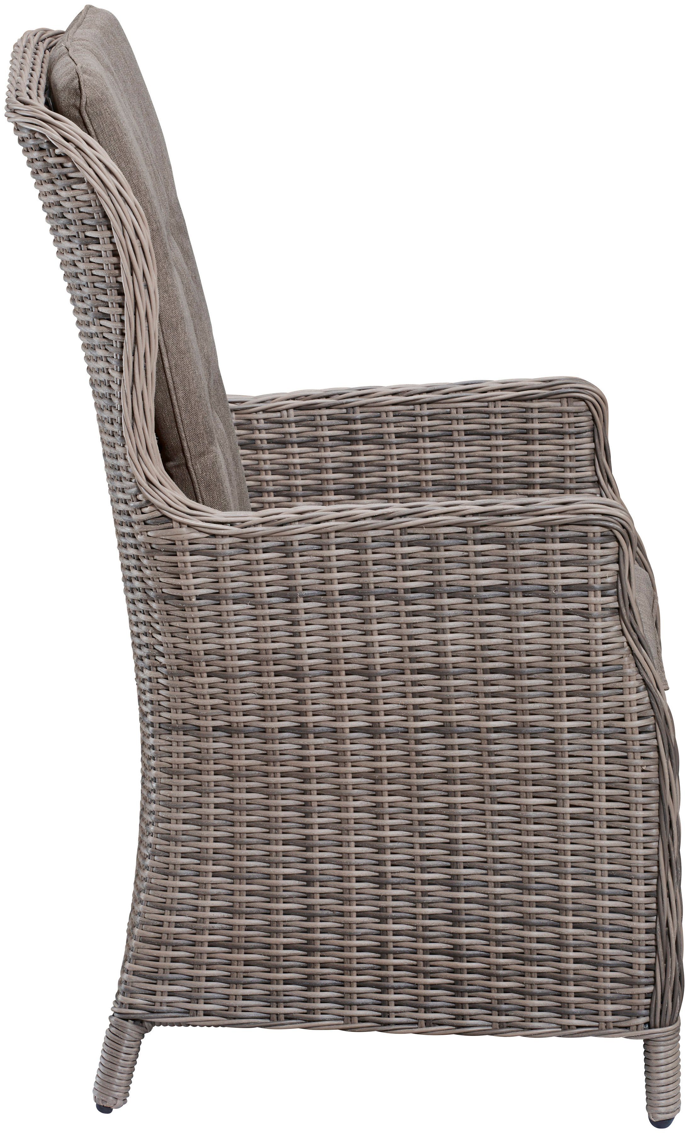 MERXX Tuinstoel Riviera set van 2, polyrotan, staal (set, 2 stuks)
