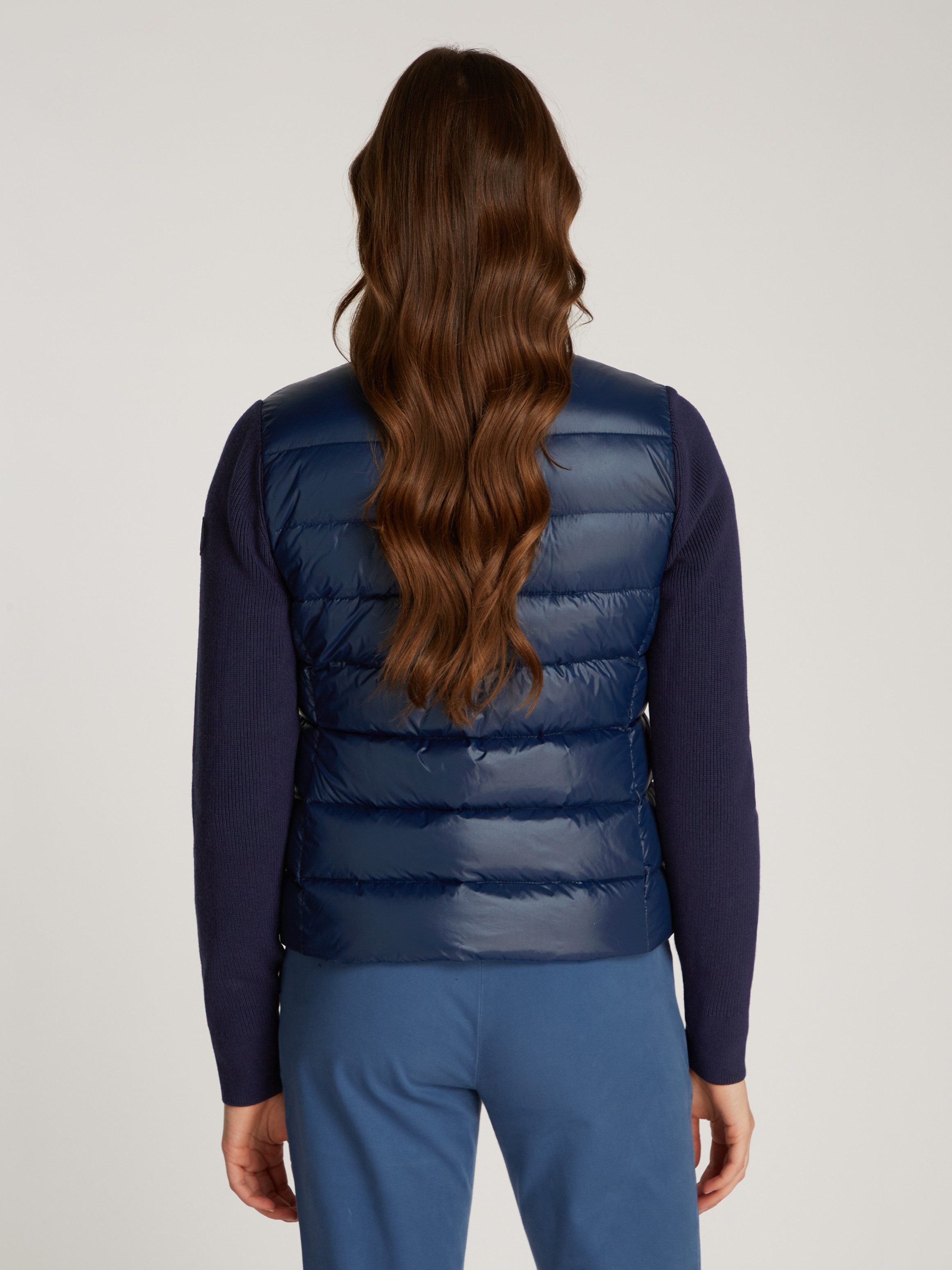 Tommy Hilfiger Gewatteerde jas LW DOWN FEMININE GLOSS KNIT JKT