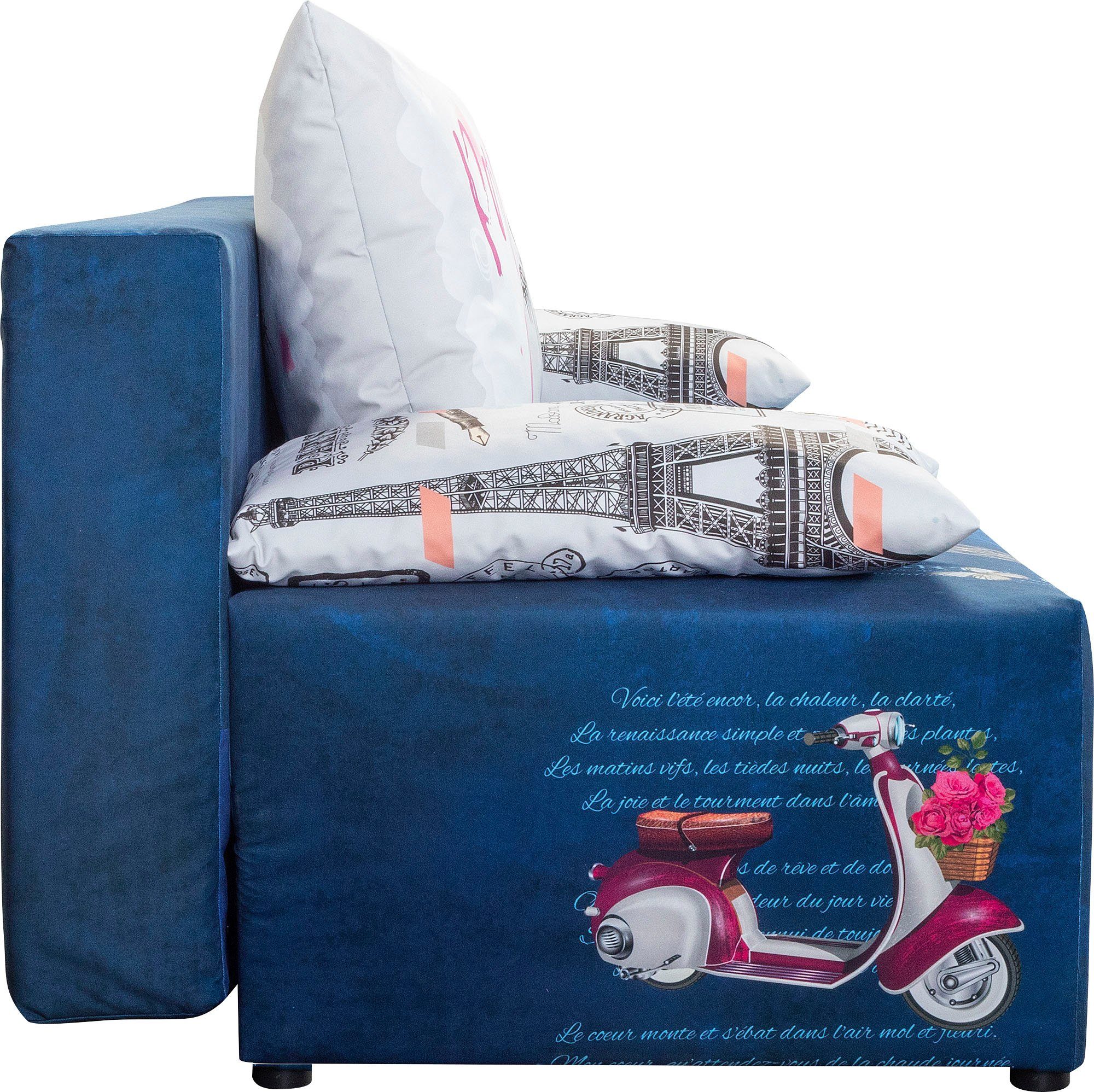 exxpo - sofa fashion Slaapbank Exxpo Tabou met slaapfunctie en bedkist, liftbedfunctie en binnenvering