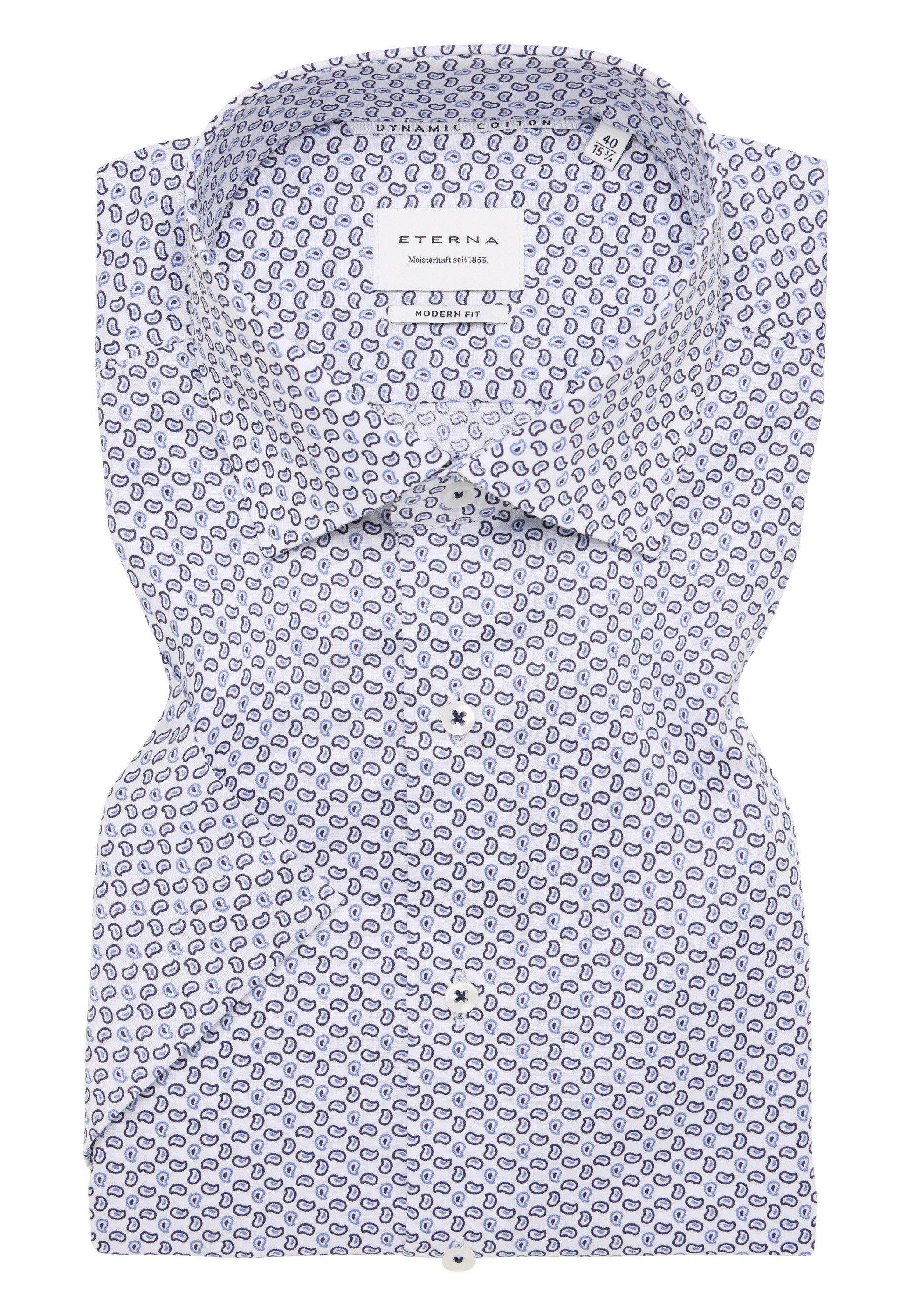 Eterna Overhemd met korte mouwen MODERN FIT NON IRON (strijkvrij)