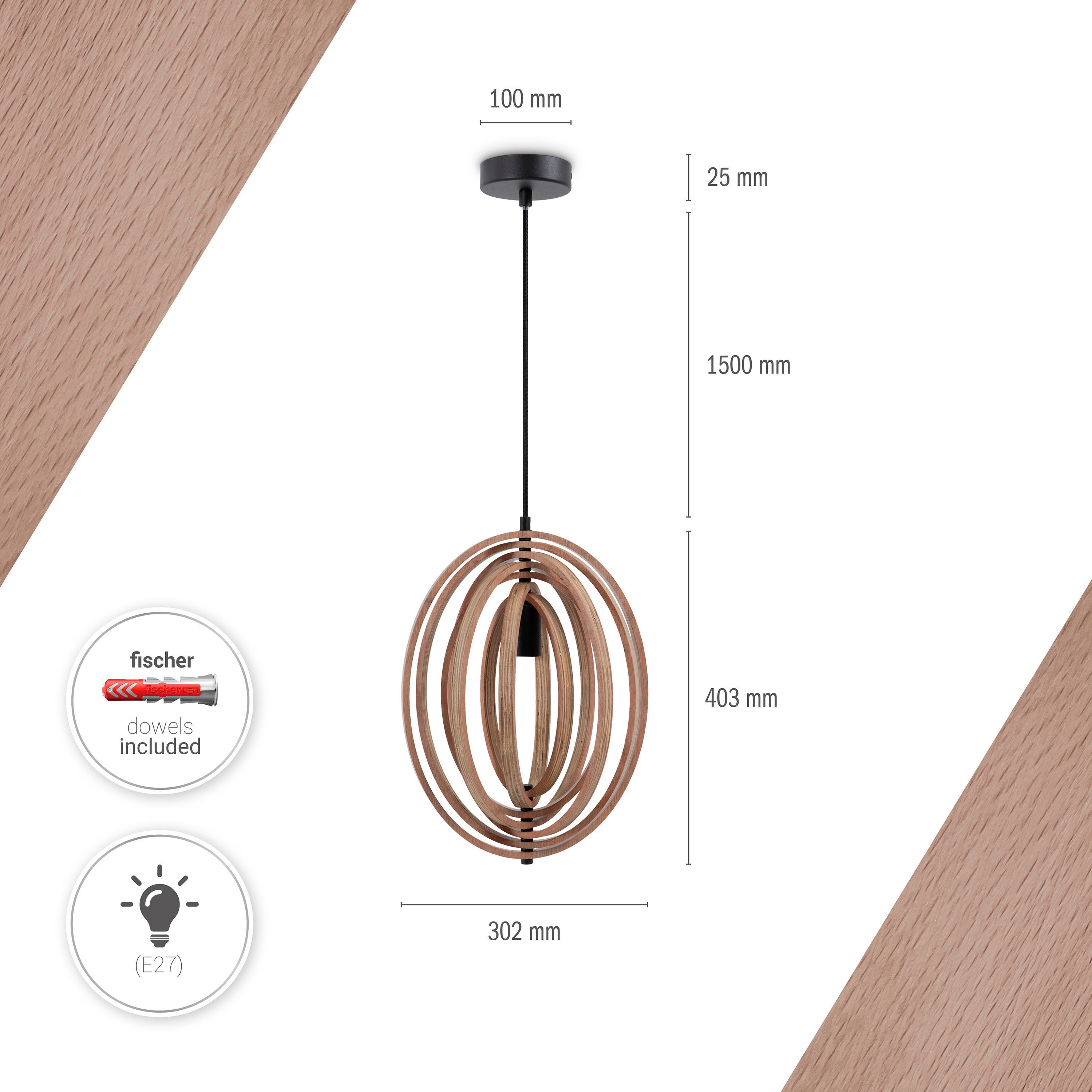 Paco Home Hanglamp BARRY L