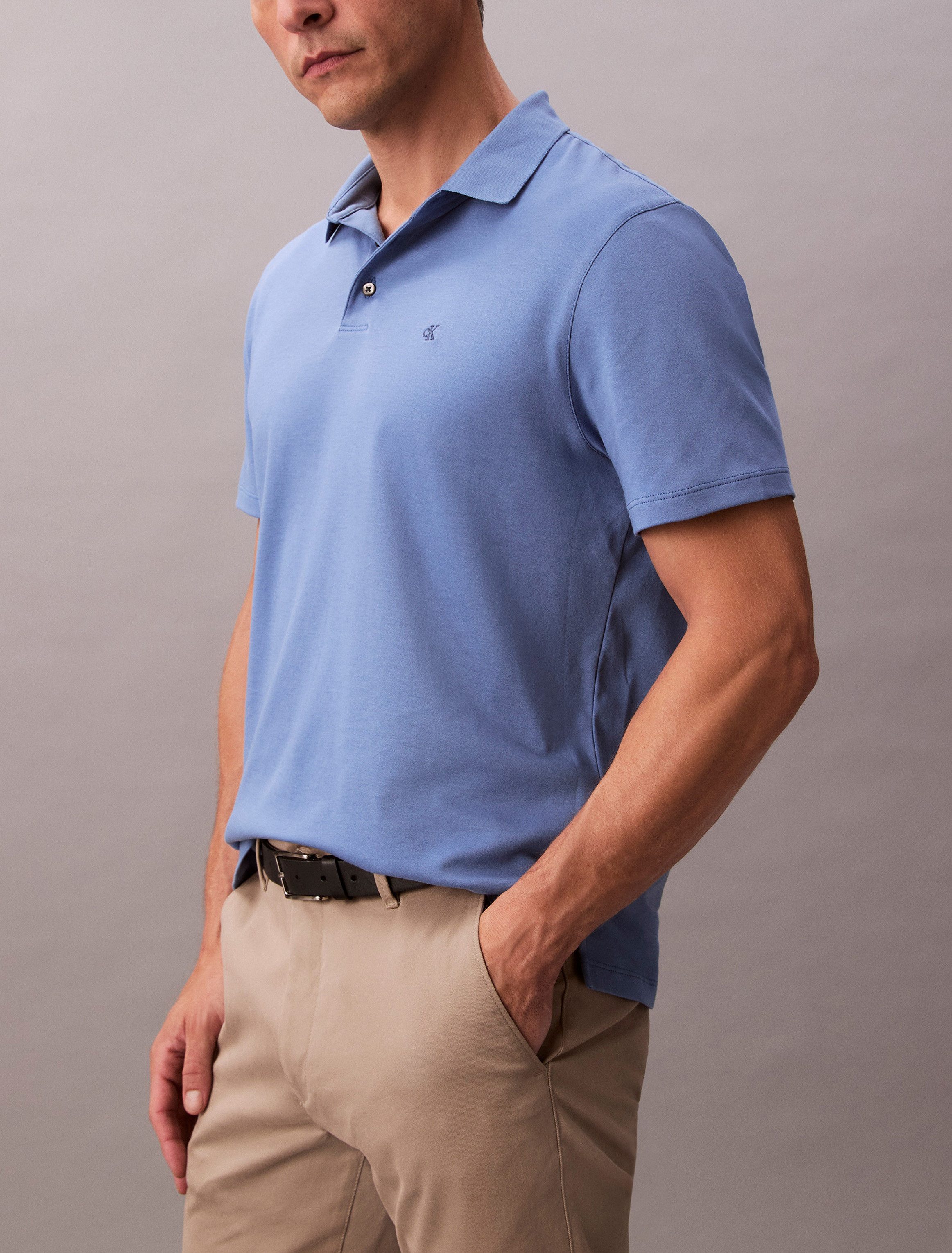 Calvin Klein Poloshirt SS SUPIMA CHEST EMB POLO
