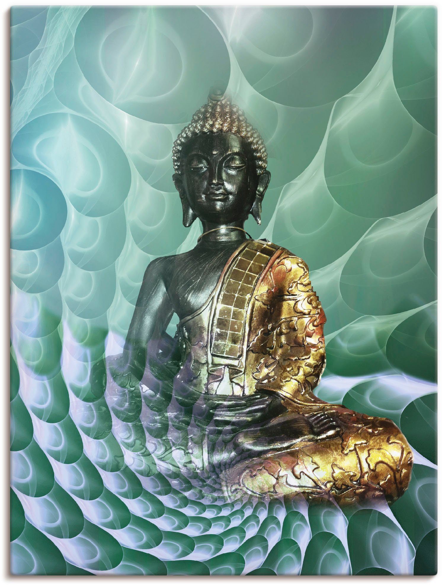 Artland Artprint Boeddha’s droomwereld CB in vele afmetingen & productsoorten - artprint van aluminium / artprint voor buiten, artprint op linnen, poster, muursticker / wandfolie o