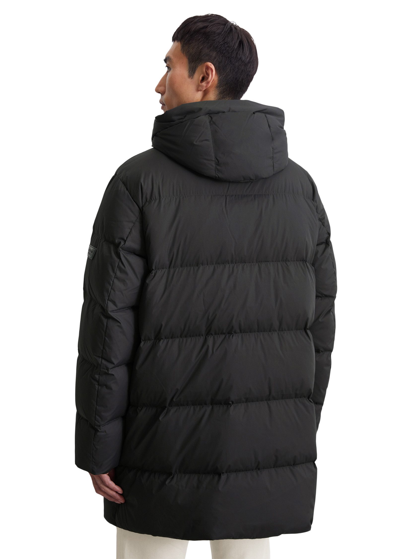 Marc O'Polo Winterjack met capuchon en veel details