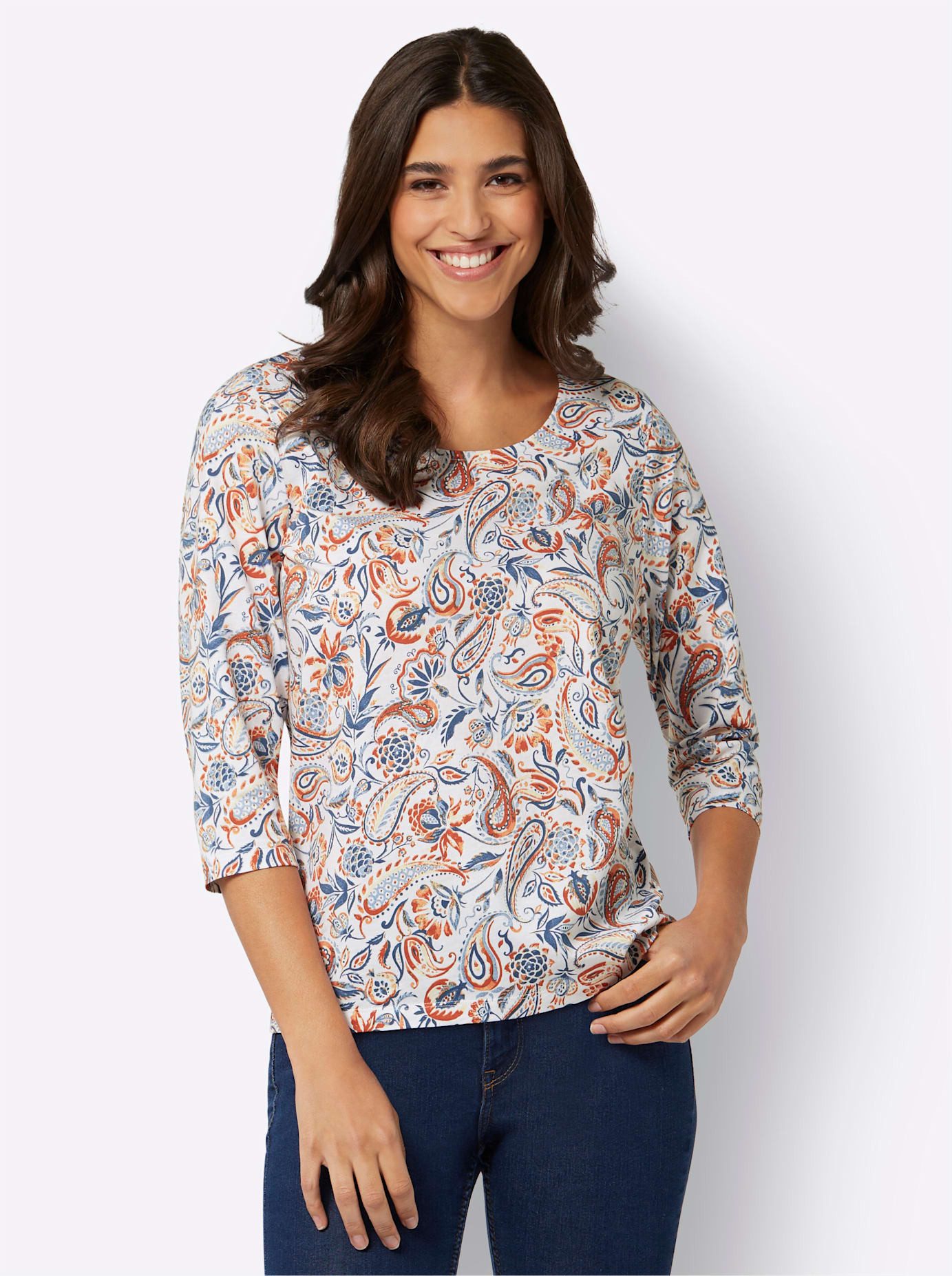 Classic Basics Shirt met 3/4 mouwen Shirt met 3/4-mouwen (1-delig)