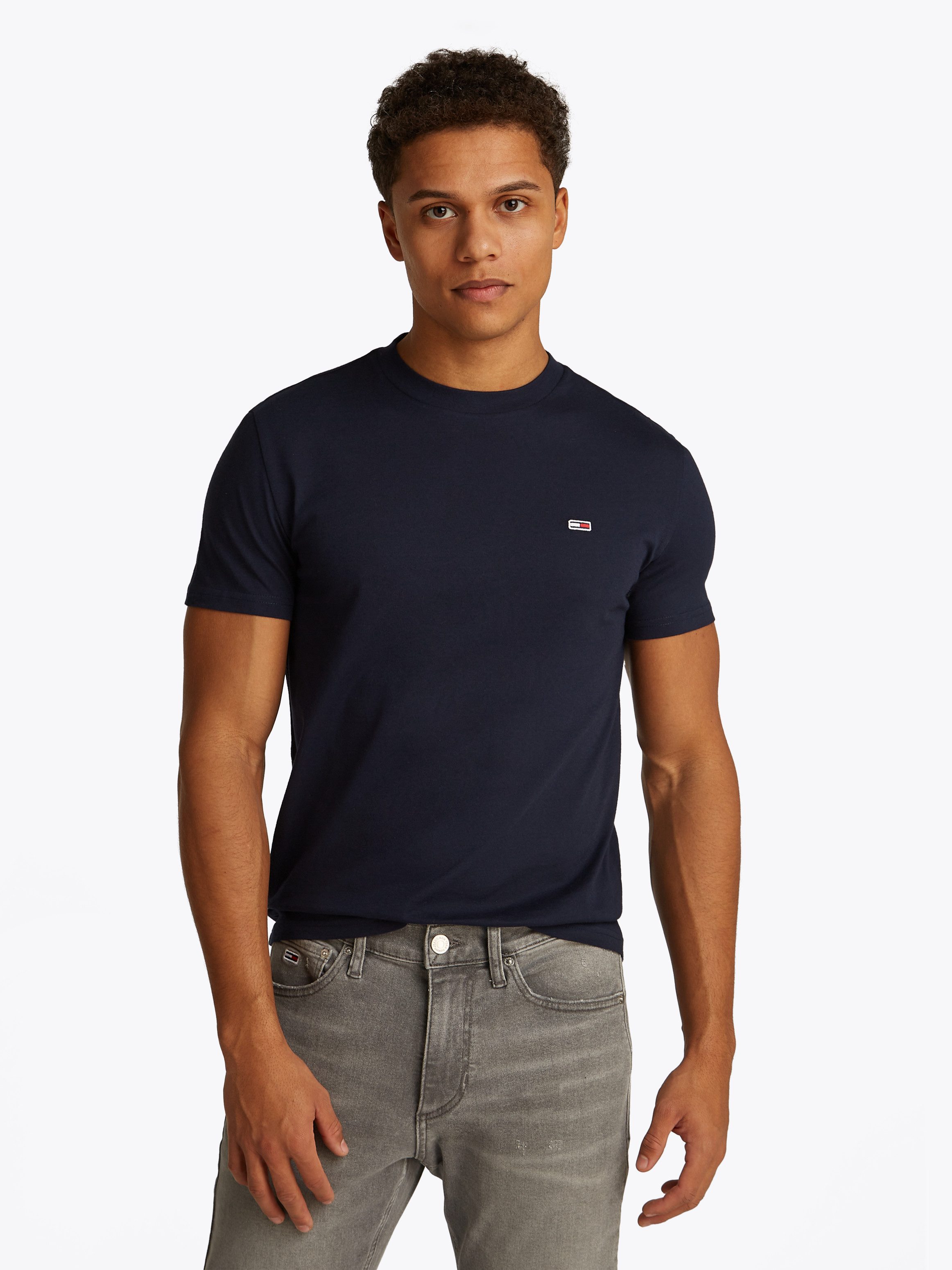 Tommy Jeans Plus Shirt met ronde hals TJM XSLIM 2PACK JERSEY TEE EXT (Set van 2)