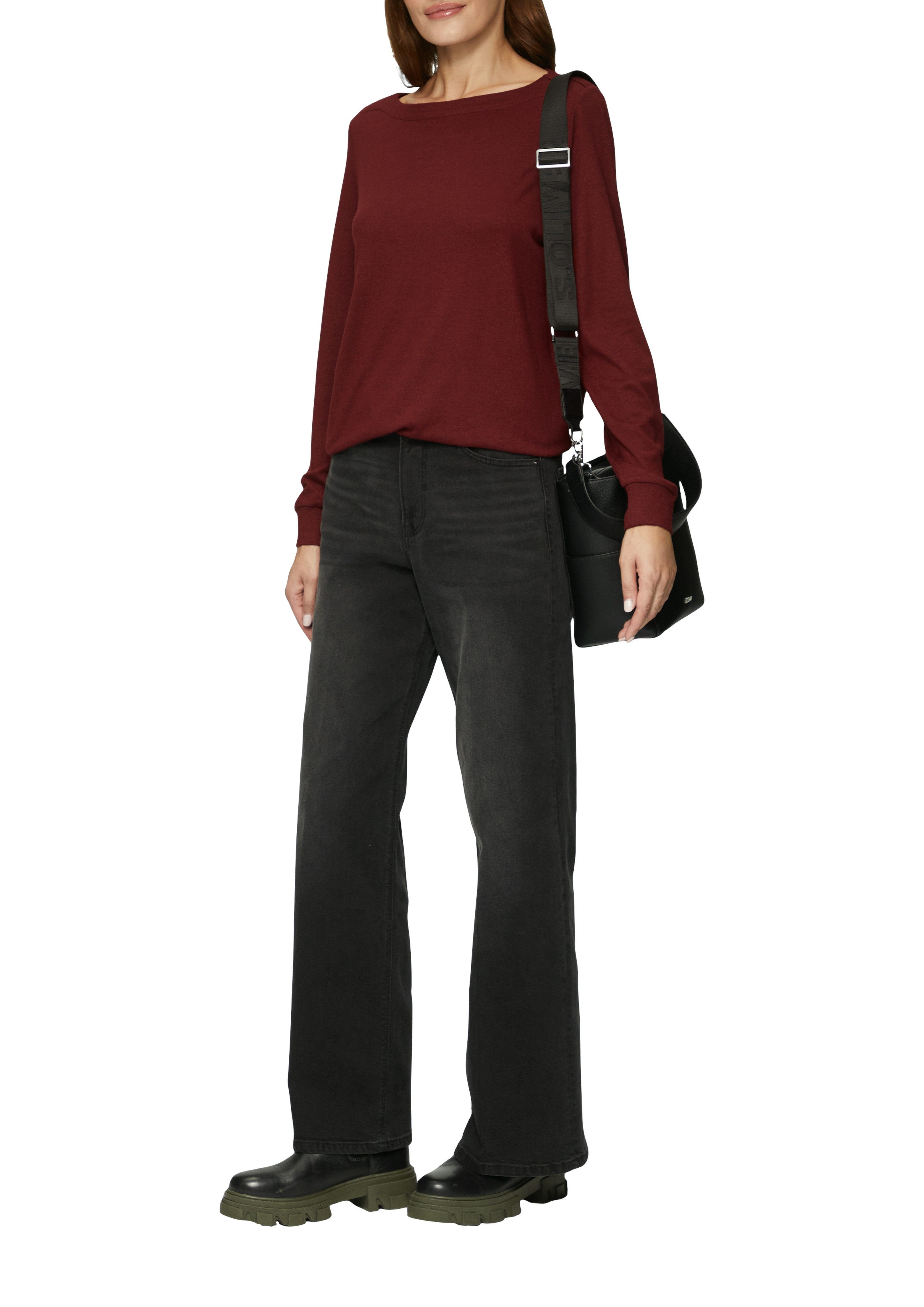 s.Oliver Longsleeve in gemêleerde look