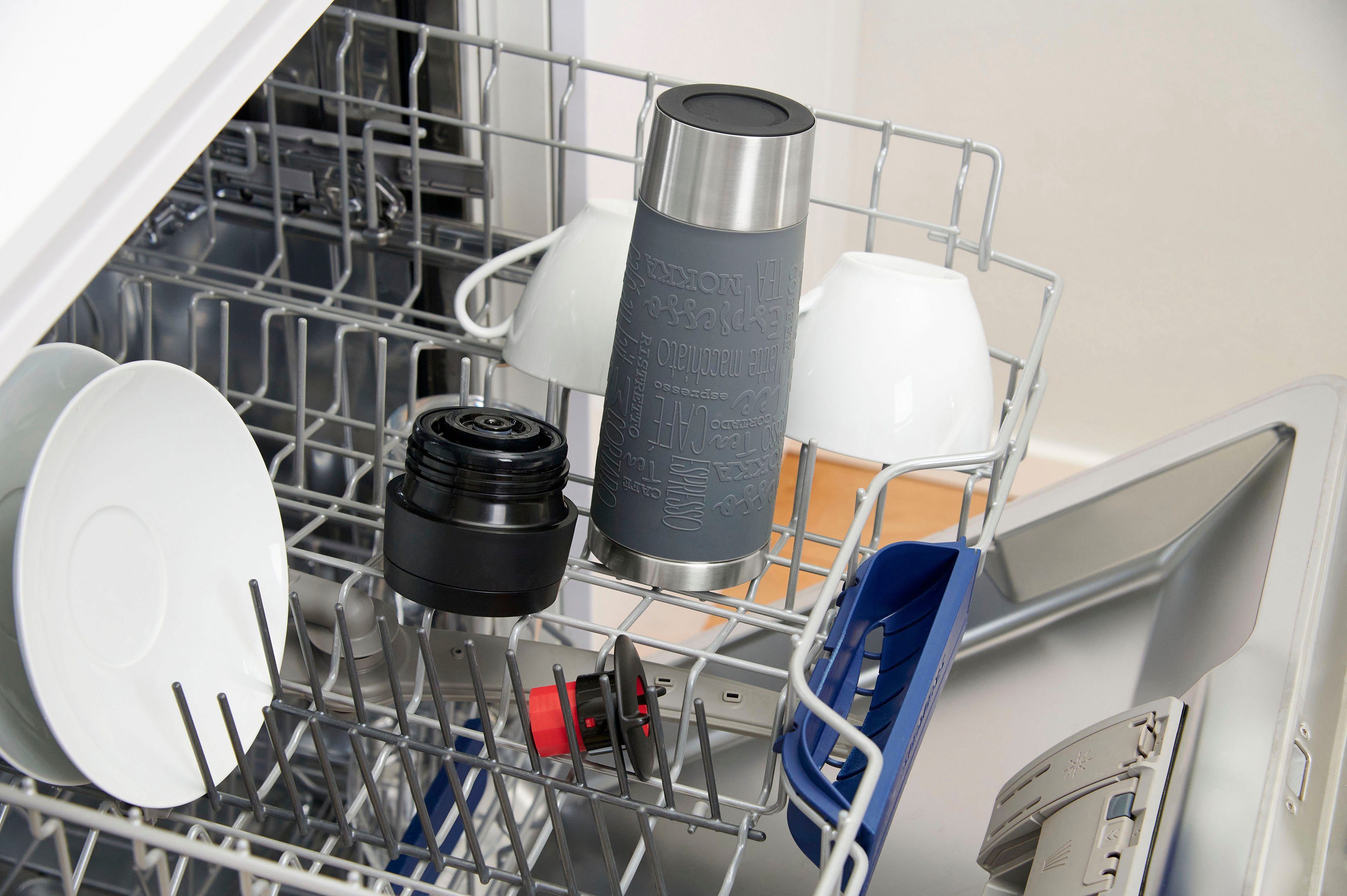 Emsa Thermosbeker Travel Mug Classic, met 360° drinkopening 4u heet, 8u koud - 360 ml / 6u heet, 12u koud - 500 ml, 100% dicht