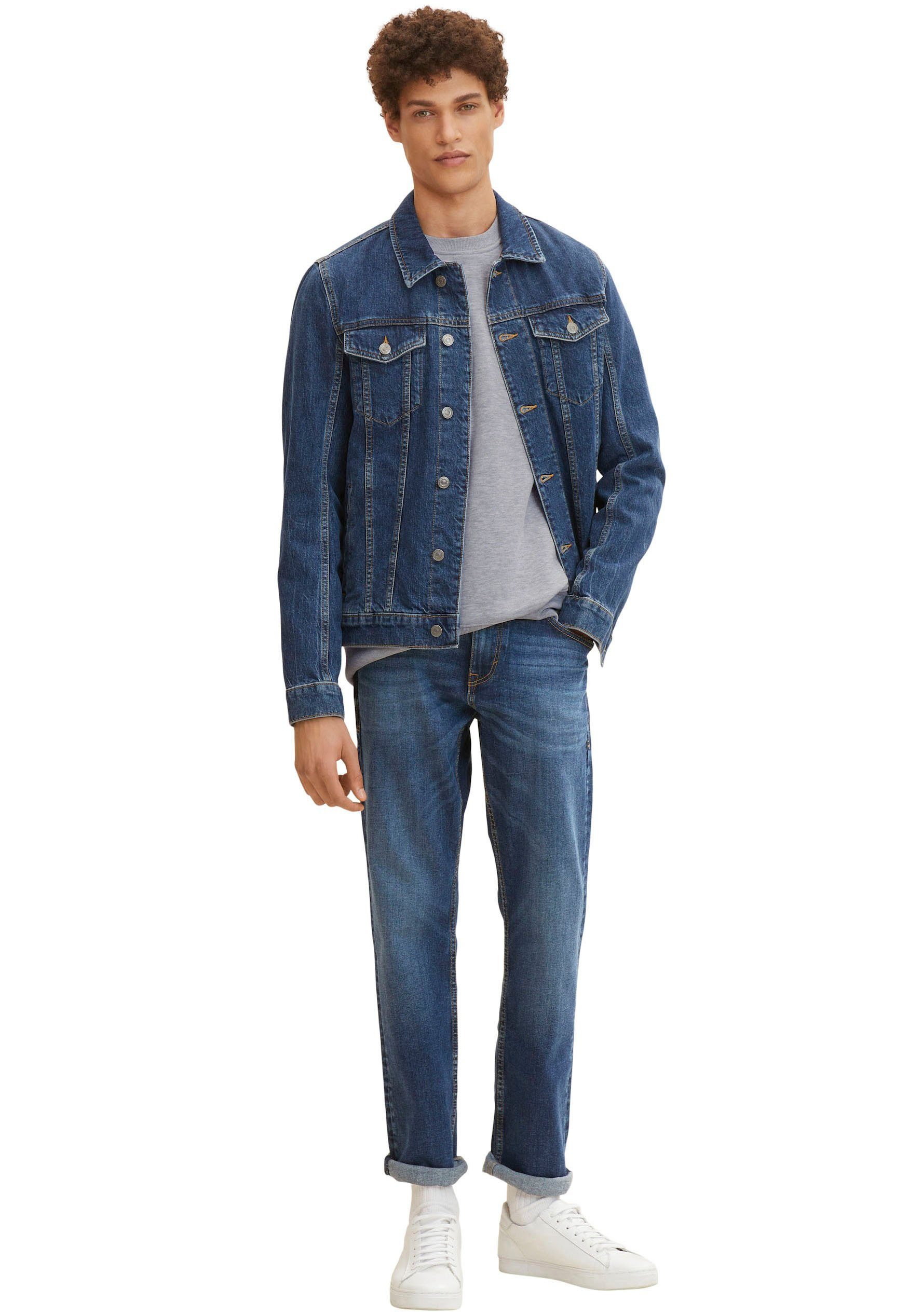 Tom Tailor 5-pocket jeans Marvin met kleine logoprint