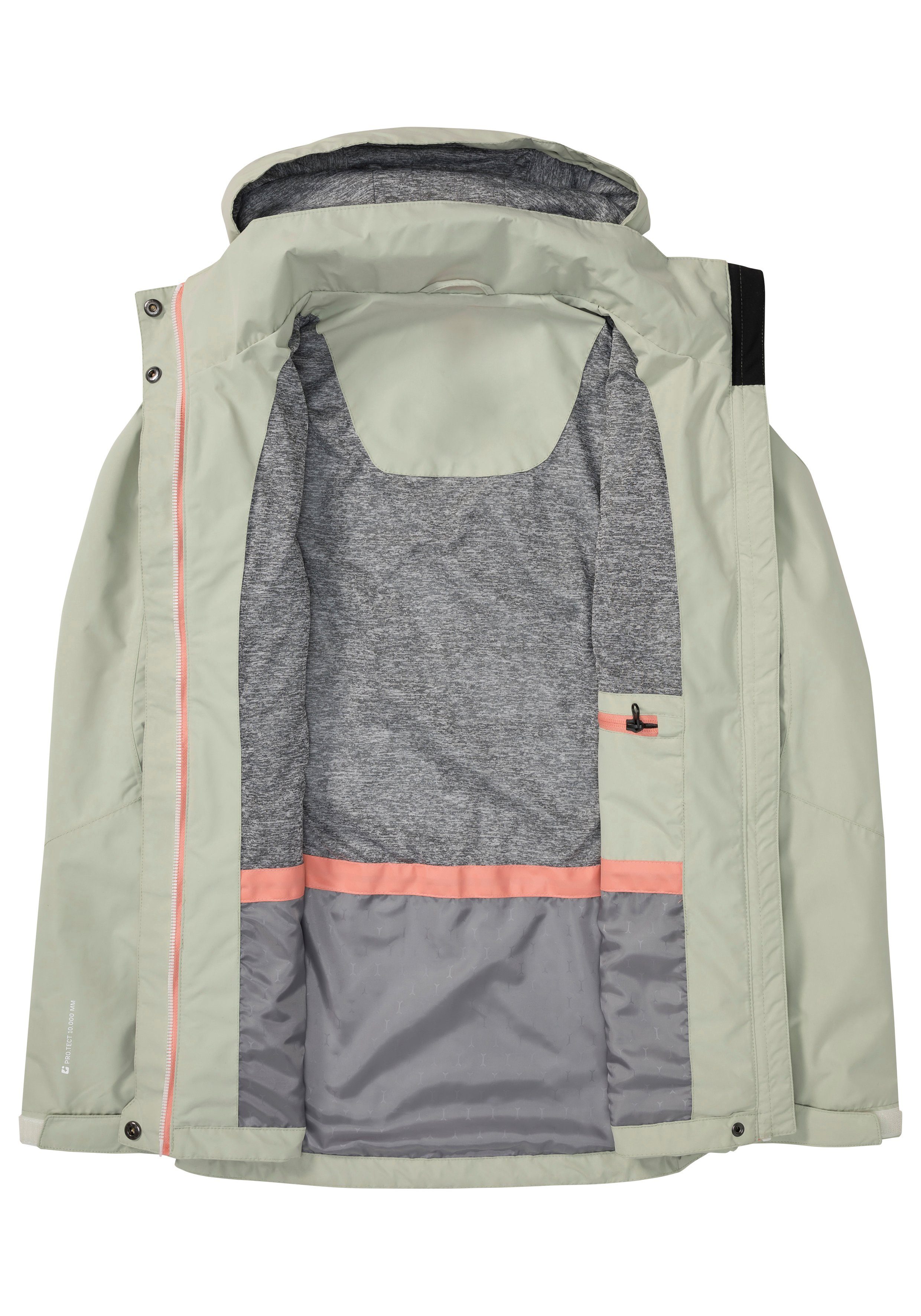 Killtec Regenjack Water- & winddicht & licht & afneembare capuchon