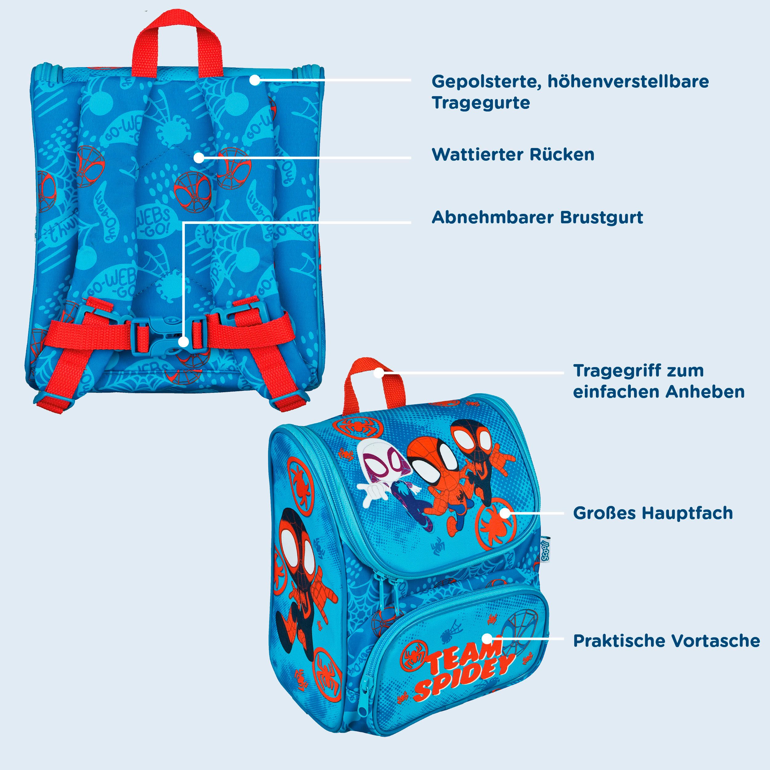 Scooli Schooltas voor kleuters Cutie, Spider-Man