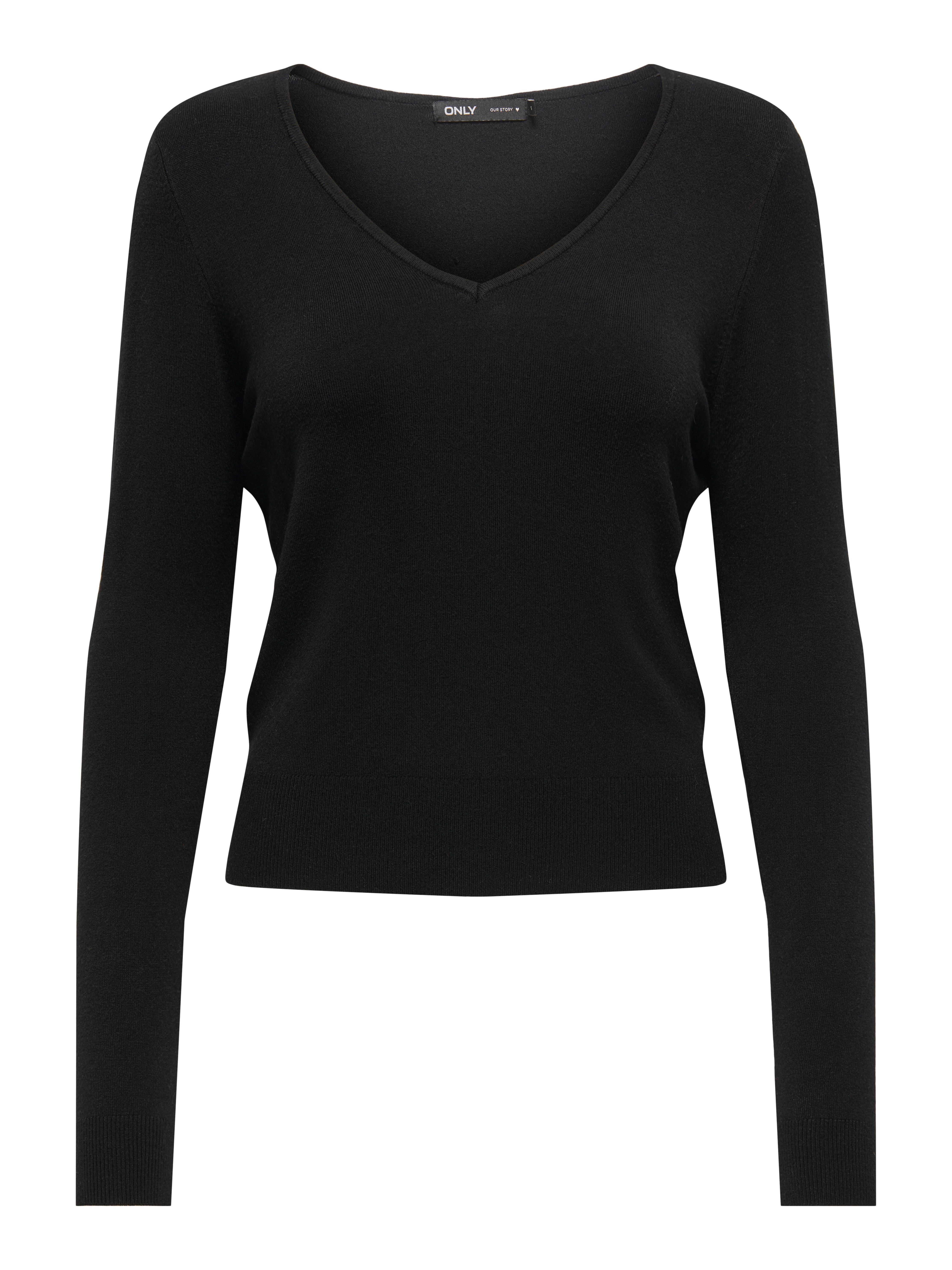 Only Gebreide trui ONLVENICE LIFE LS VNECK PULLOVER KNT NCA