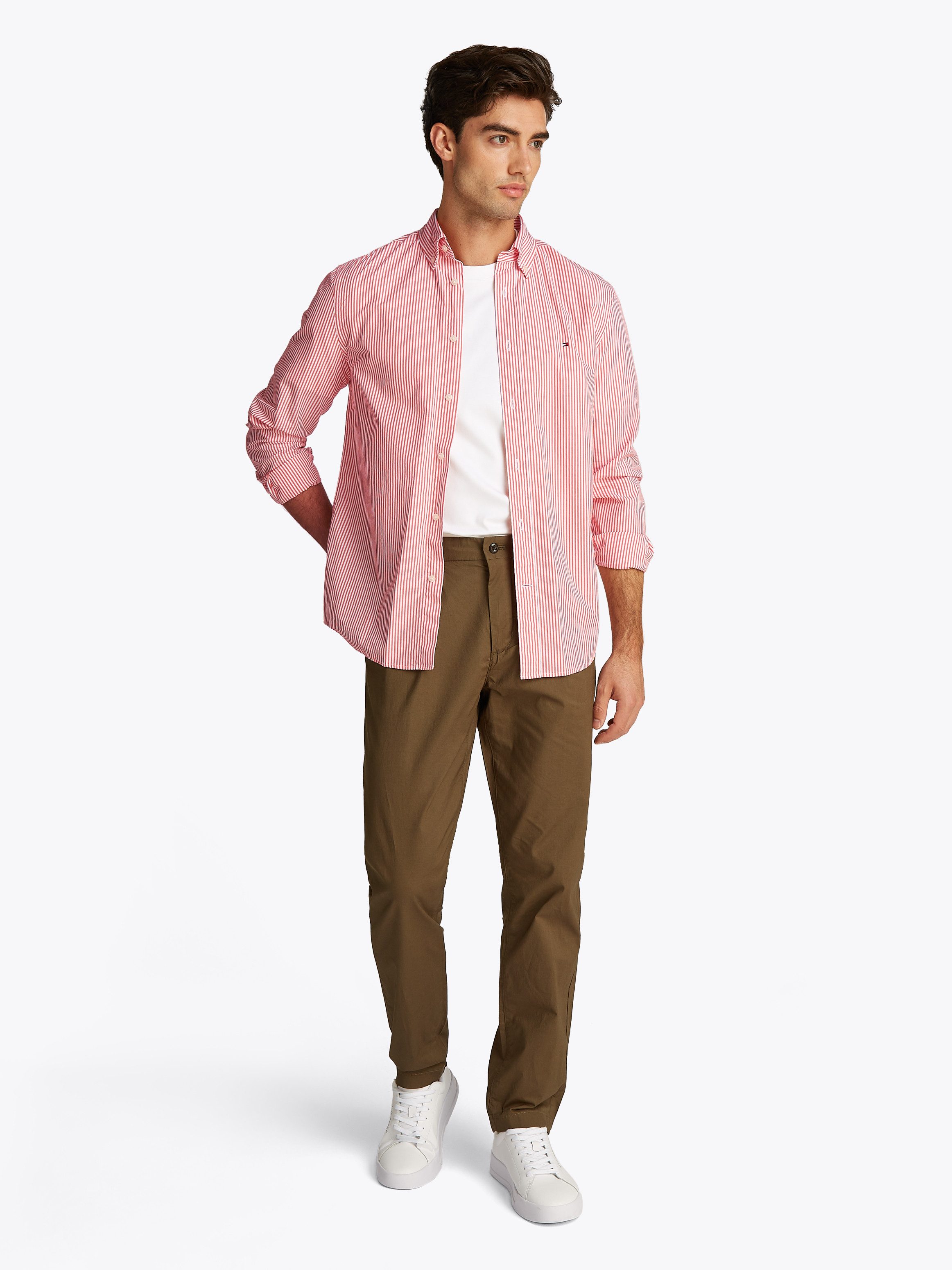 Tommy Hilfiger Overhemd met lange mouwen FLEX POPLIN CLASSIC STP RF SHIRT
