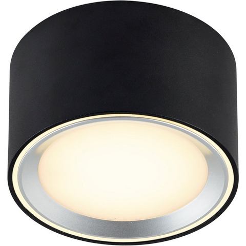 Nordlux plafondlamp Fallon zwart 6cm 8,5W