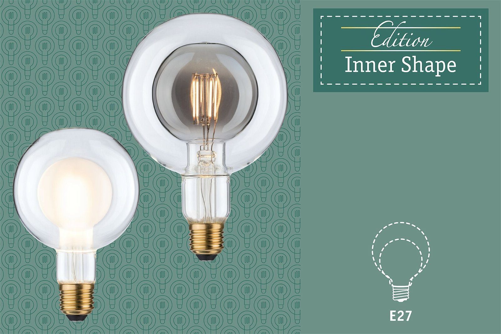 Paulmann Led-verlichting G95 Inner Shape 450lm mat 4W 2700K 230V (1 stuk)