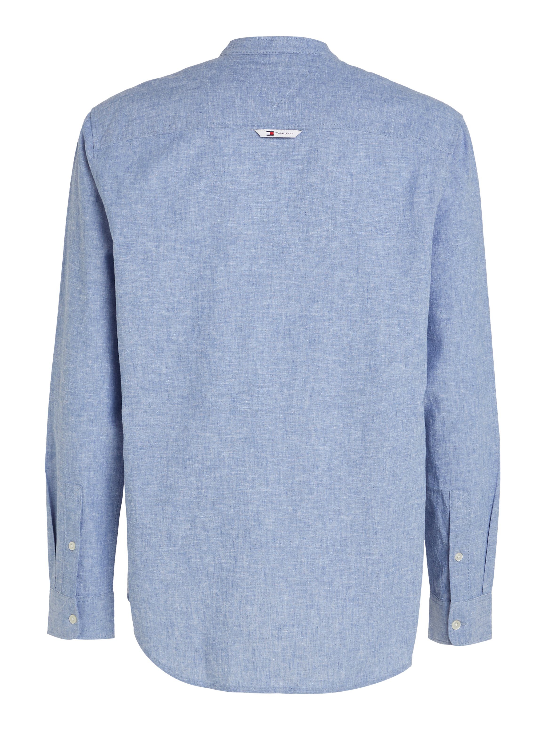 TOMMY JEANS Overhemd met lange mouwen TJM REG MAO LINEN BLEND SHIRT