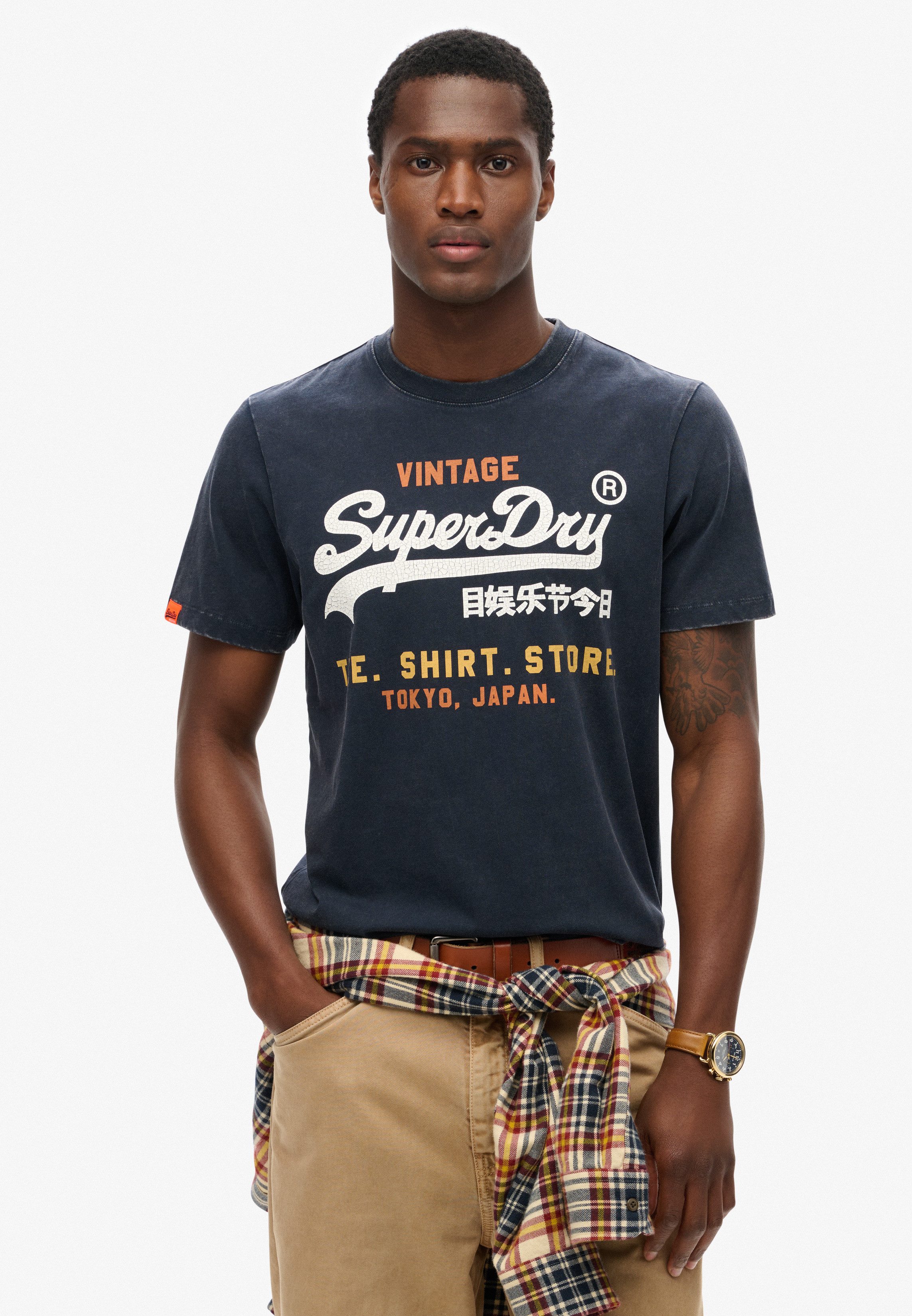Superdry Shirt met ronde hals VL CALI RELAXED TEE