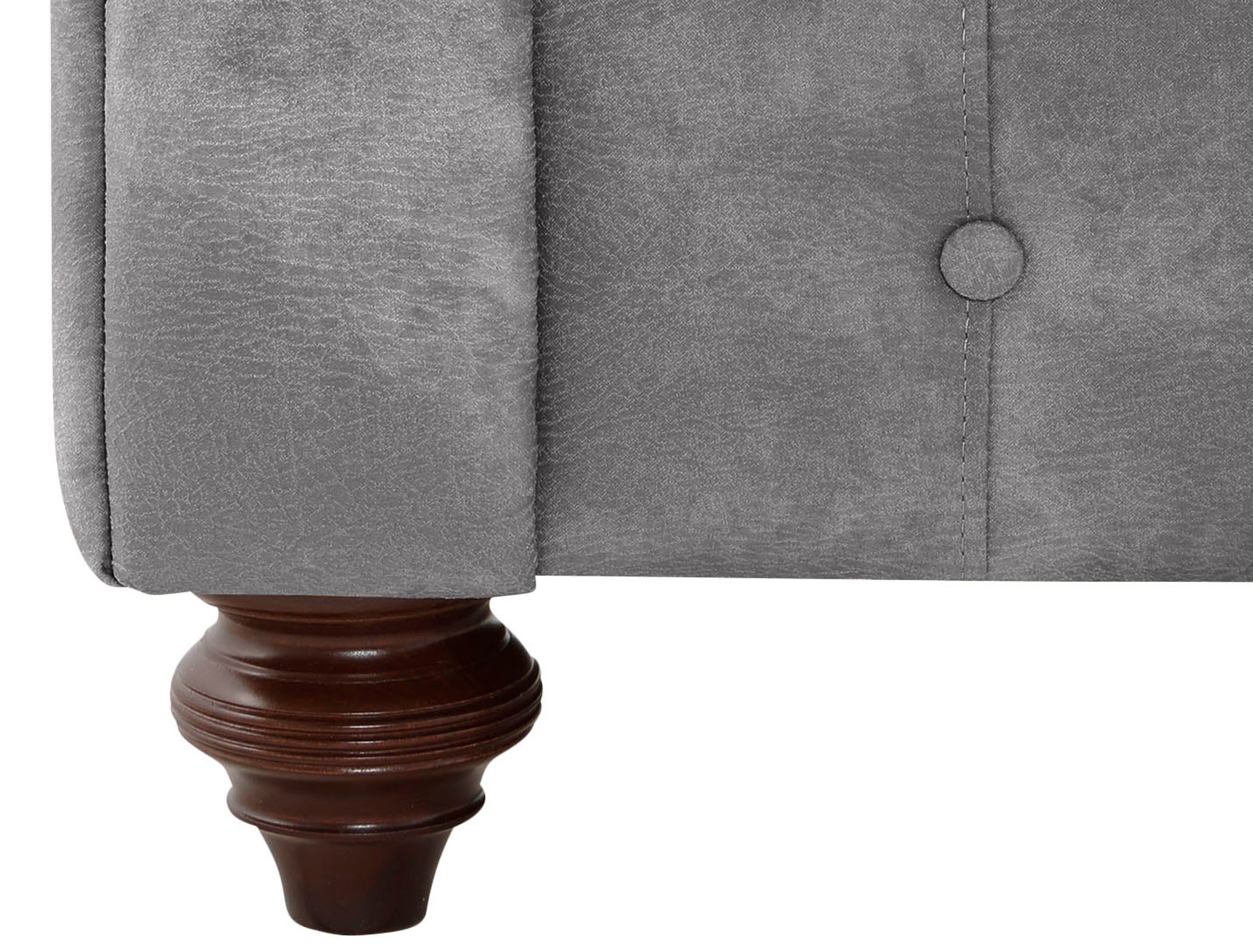 Home affaire Fauteuil Chesterfield B/D/H: 105/69/74 cm met hoogwaardige knoopdetails, ook in leer