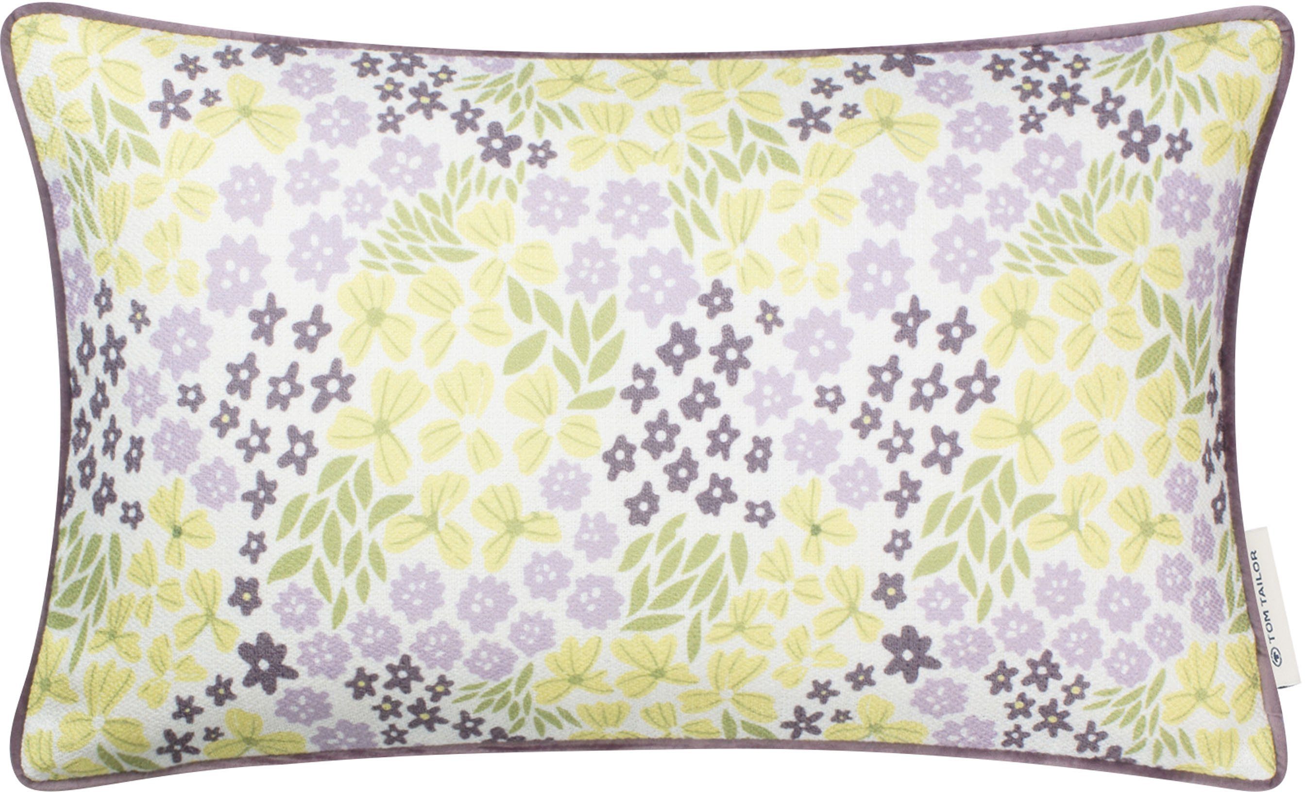 Tom Tailor Kussenhoes Little Flowers in modern formaat (1 stuk) sierkussens multicolor